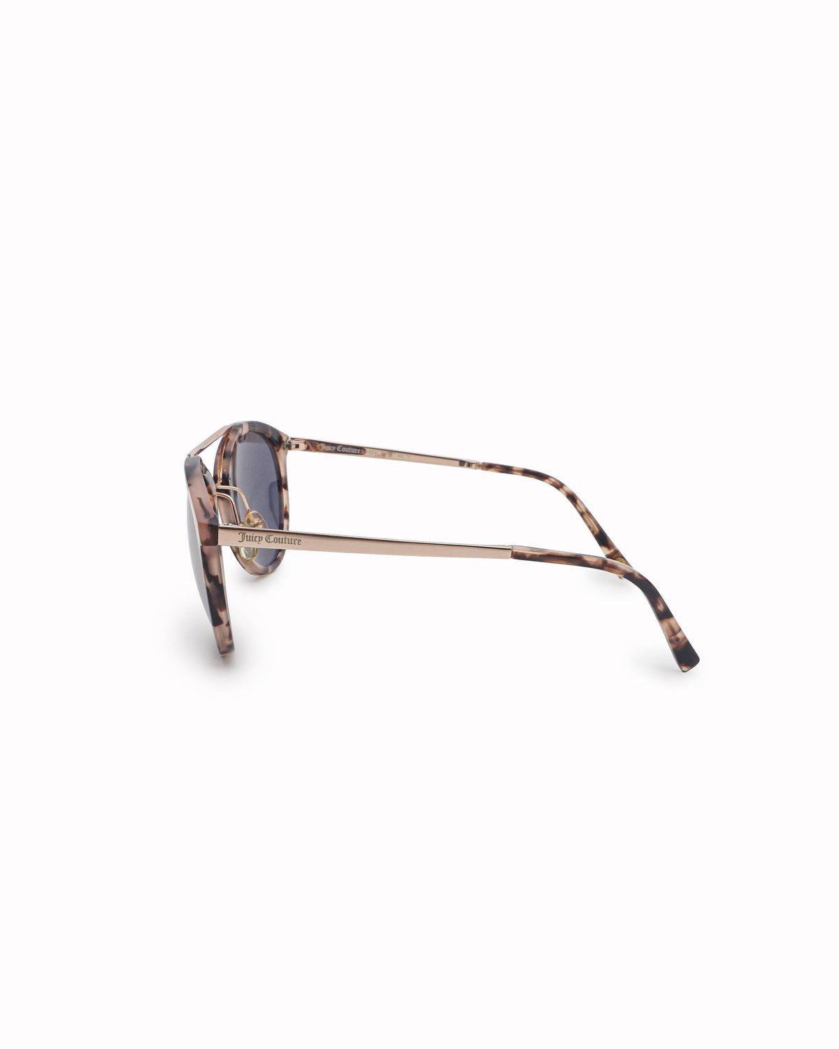 Juicy Couture Tortoiseshell & Gold Round Cat-Eye Mirrored Sunglasses