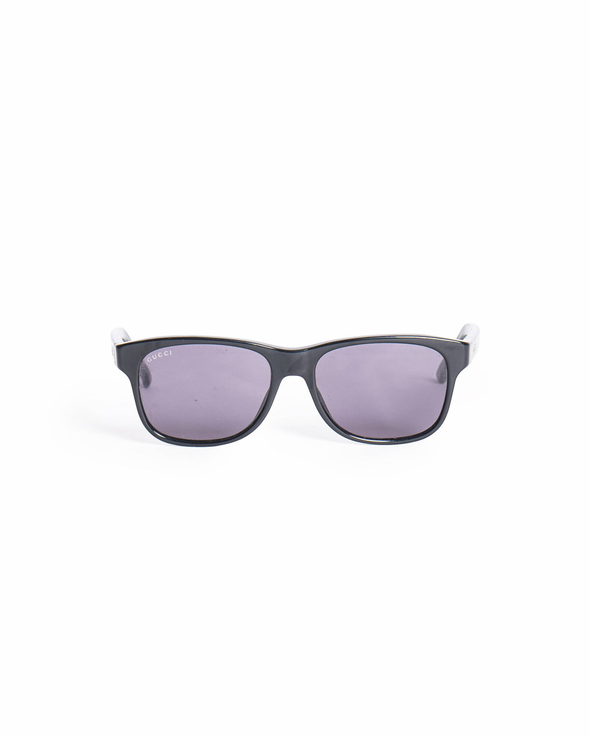 Gucci Men's Polished Black Square-Frame Sunglasses