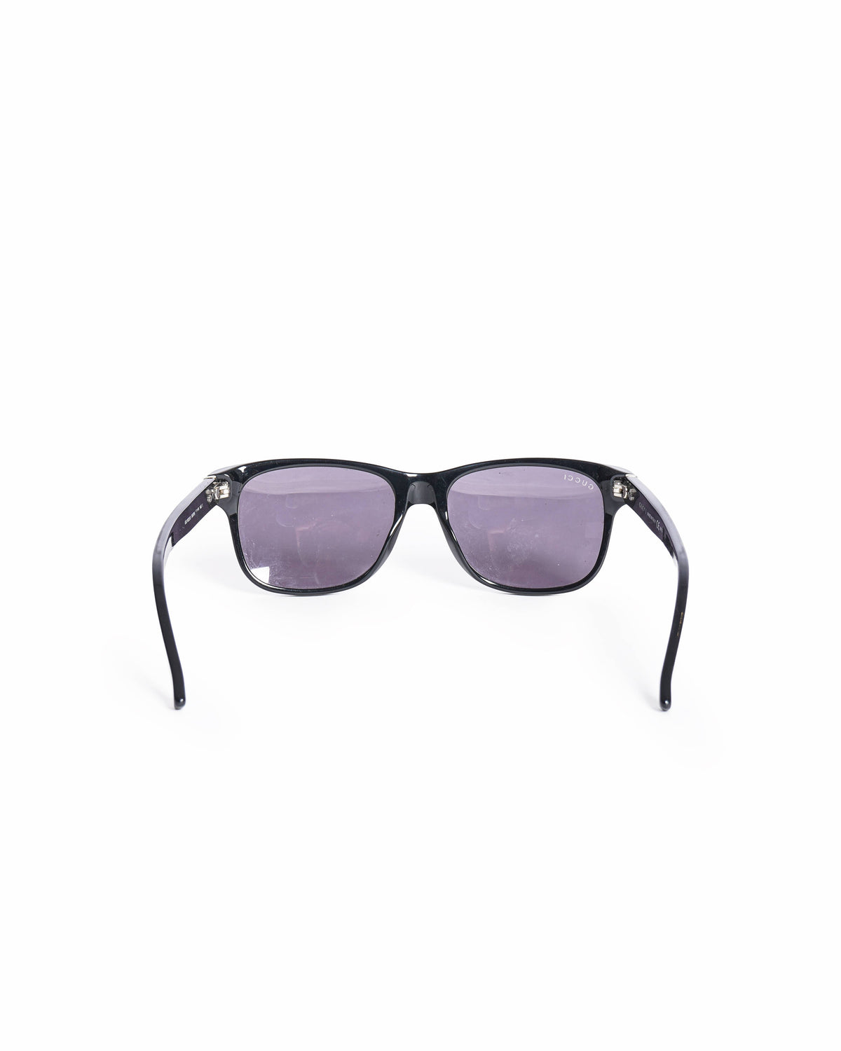 Gucci Men's Polished Black Square-Frame Sunglasses