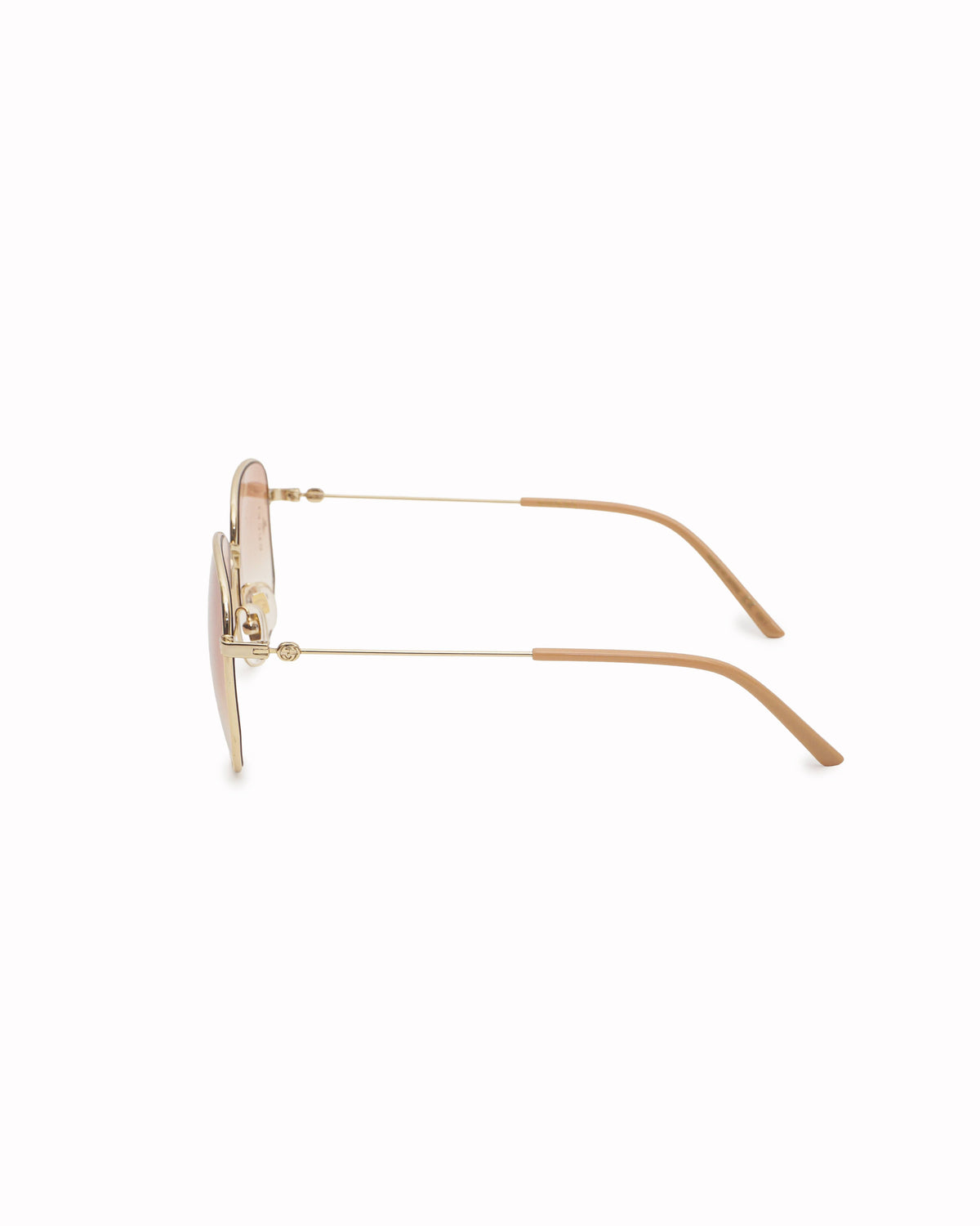 Gucci Gold-Tone Oversized Geometric Sunglasses