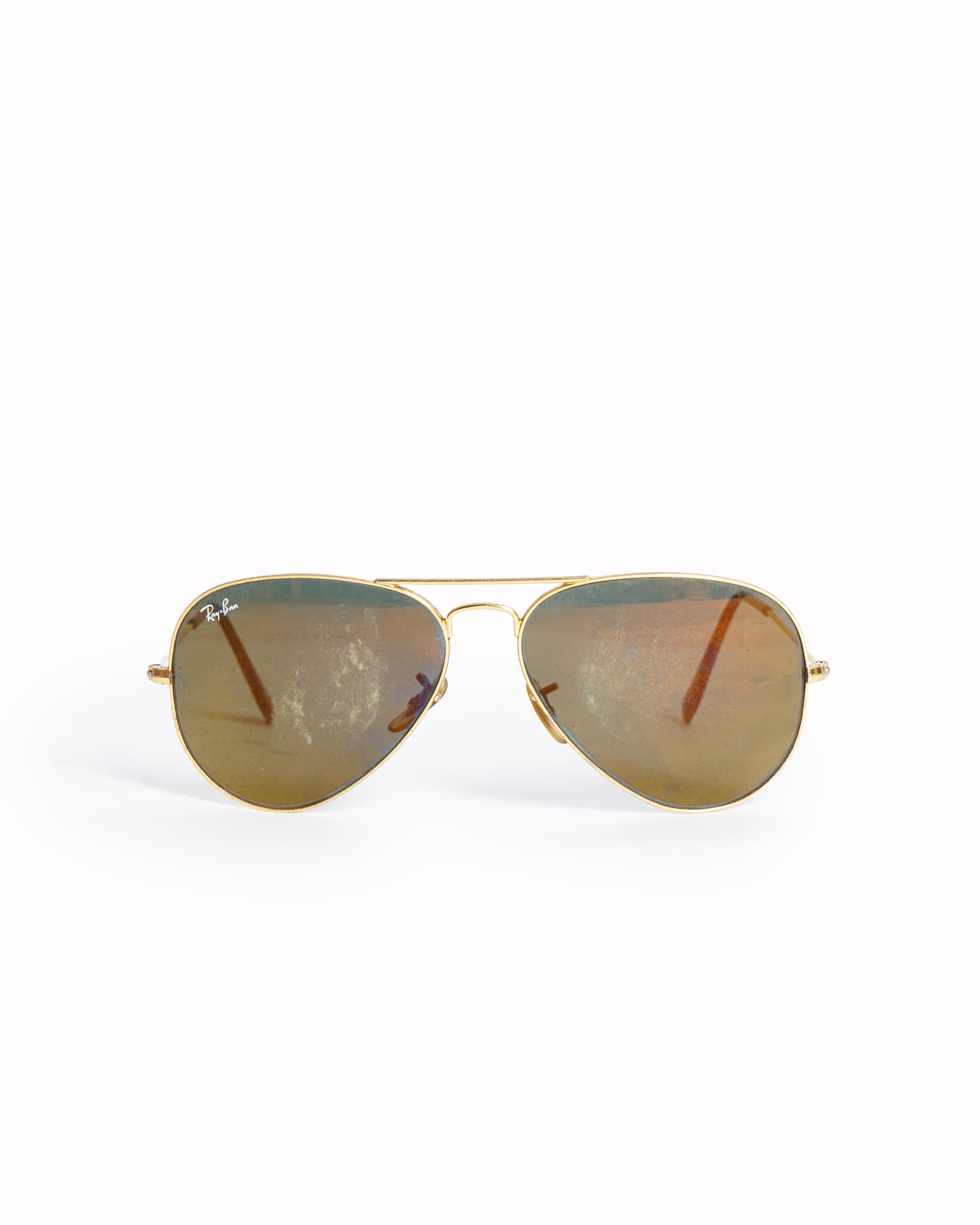 Rayban aviator gold frame sunglasses