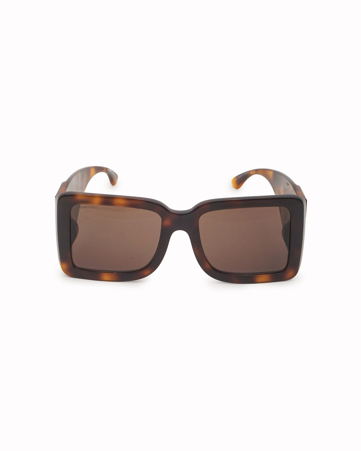 Burberry Dark Tortoiseshell Acetate Rectangular Sunglasses