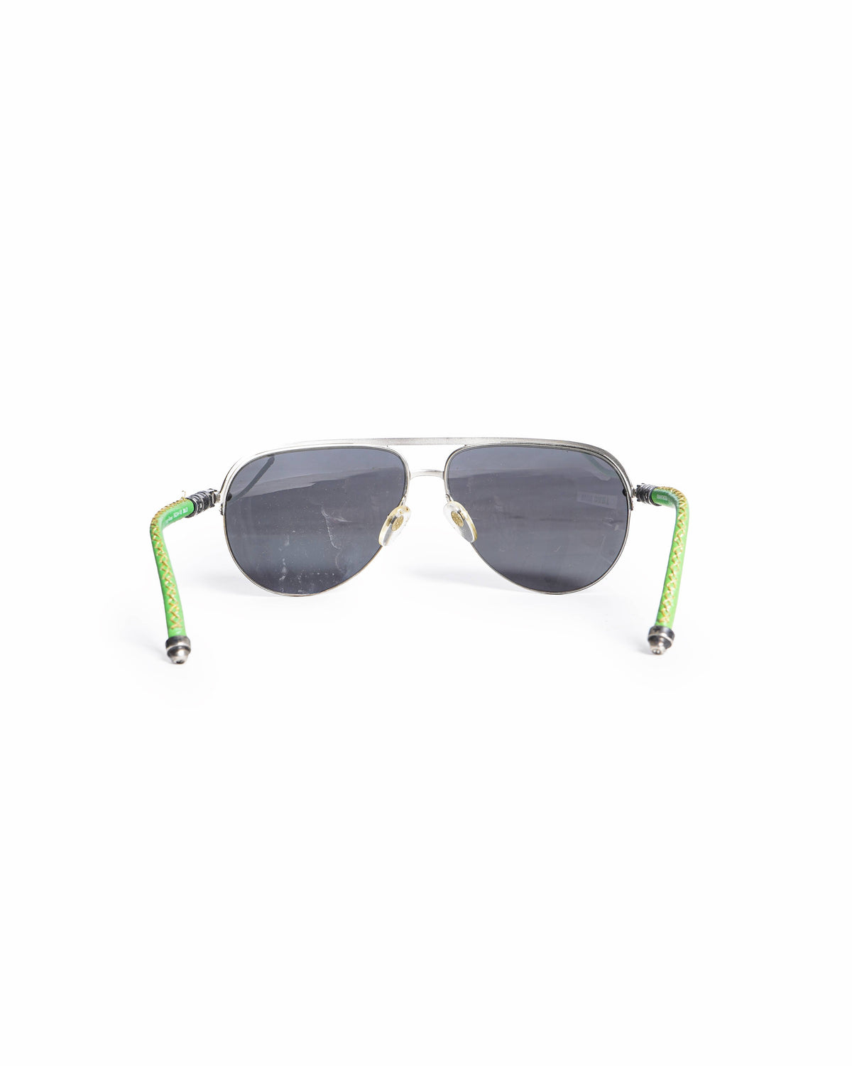 Chrome Hearts Sterling Silver Aviator Sunglasses