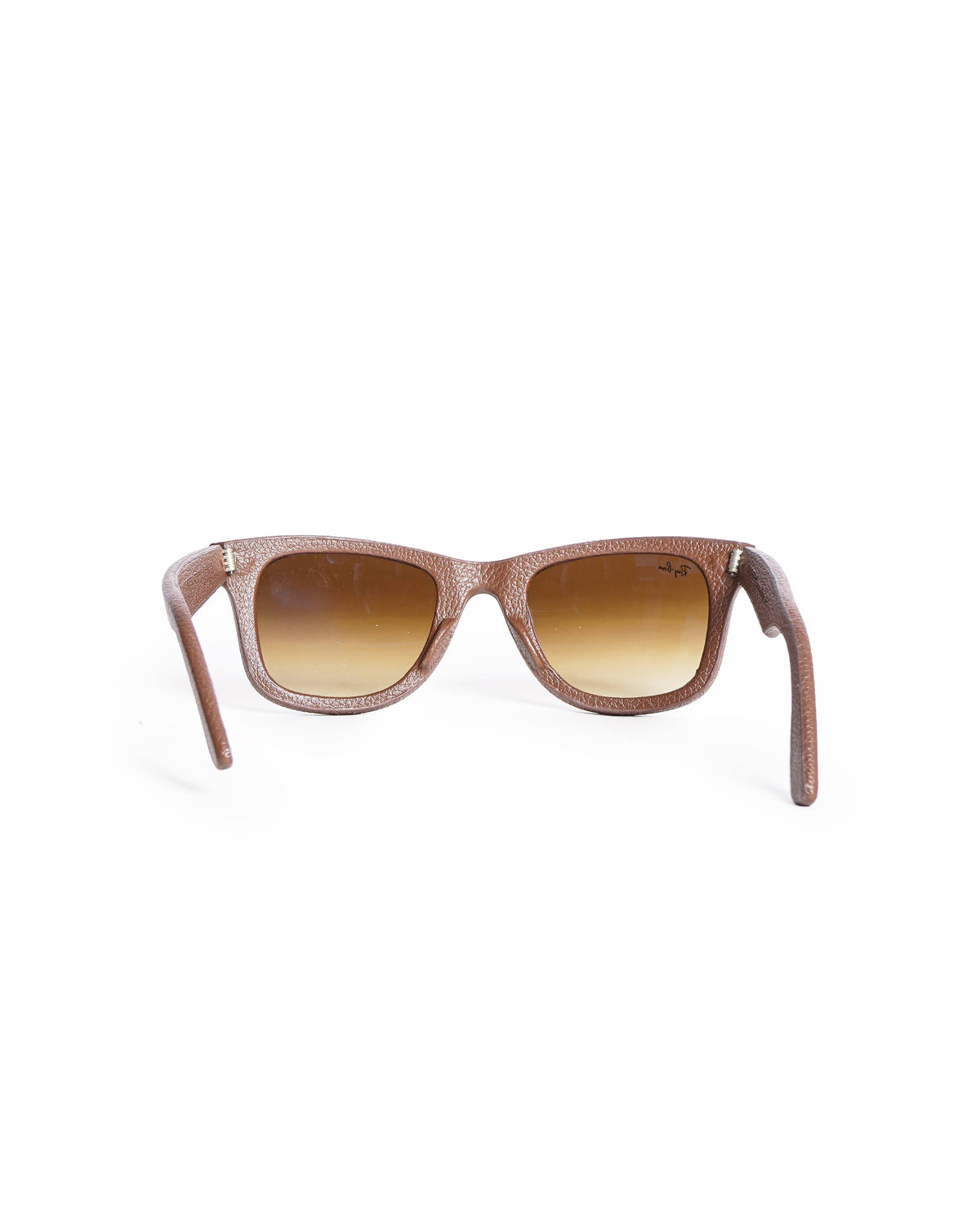 Ray-Ban Wayfarer Brown Leather Sunglasses