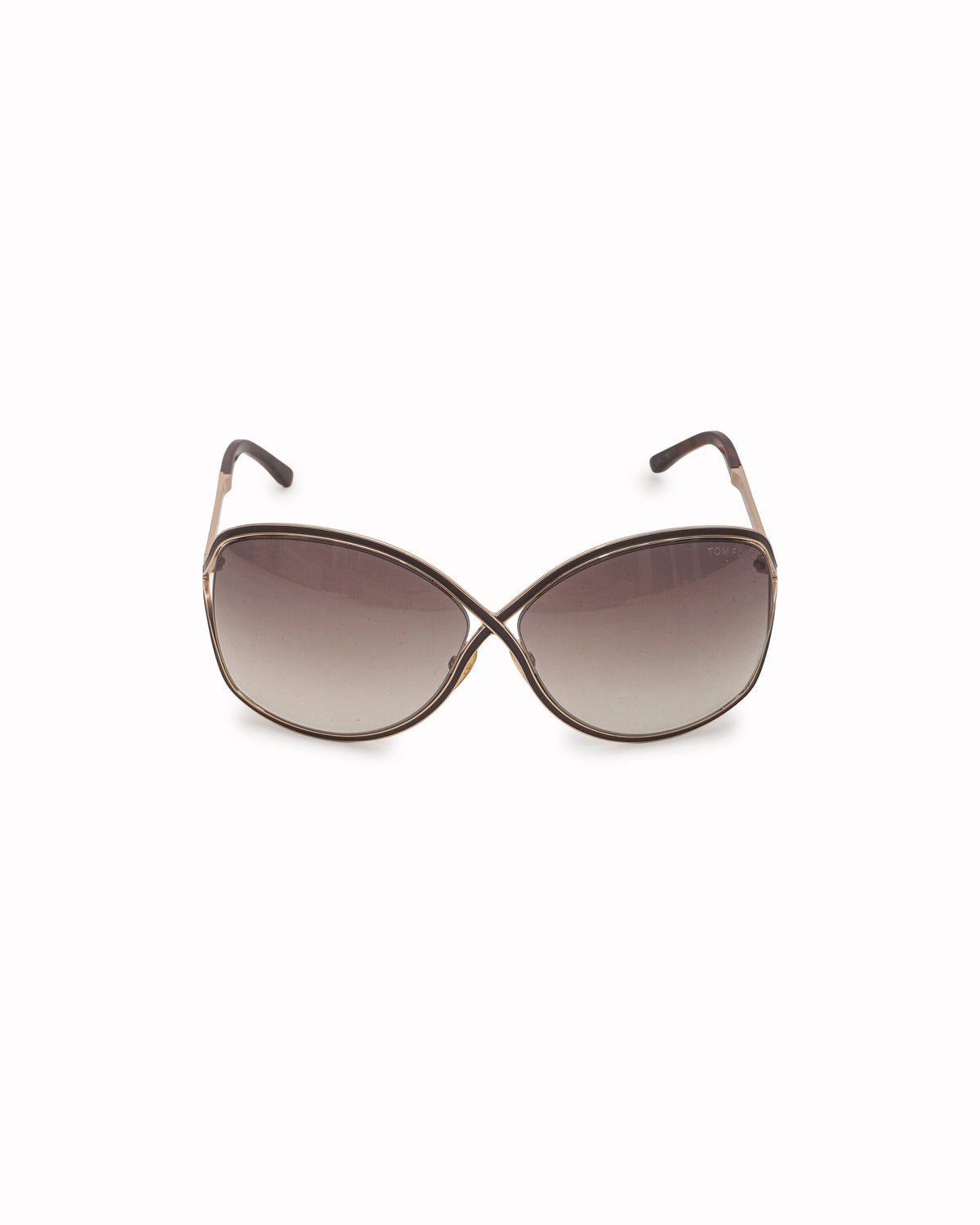 Tom Ford Rickie Oversized Gold Crossover Sunglasses