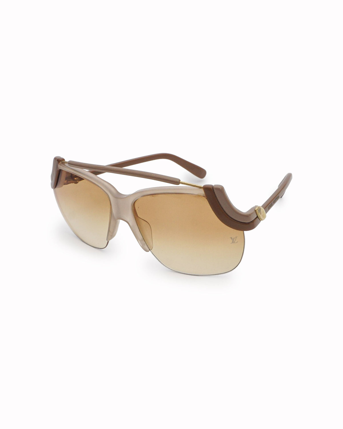 Louis Vuitton Amber Rimless Pilot Shield Sunglasses