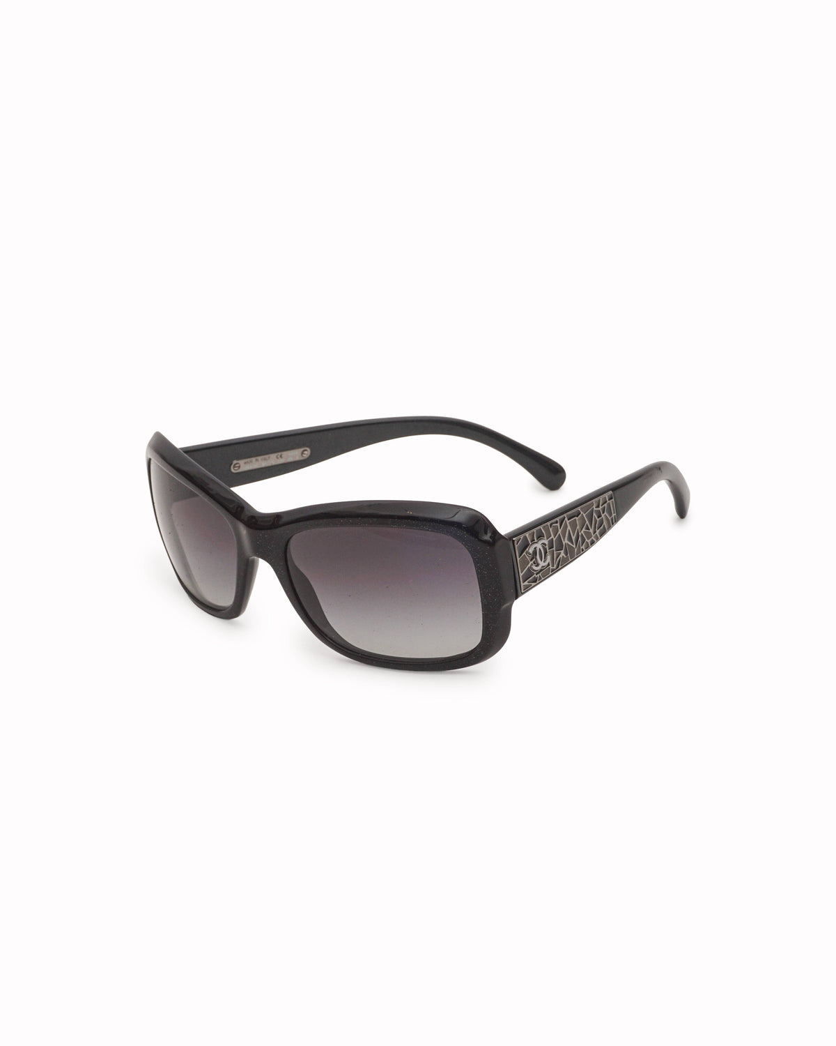 Chanel Vintage Black Acetate Sunglasses