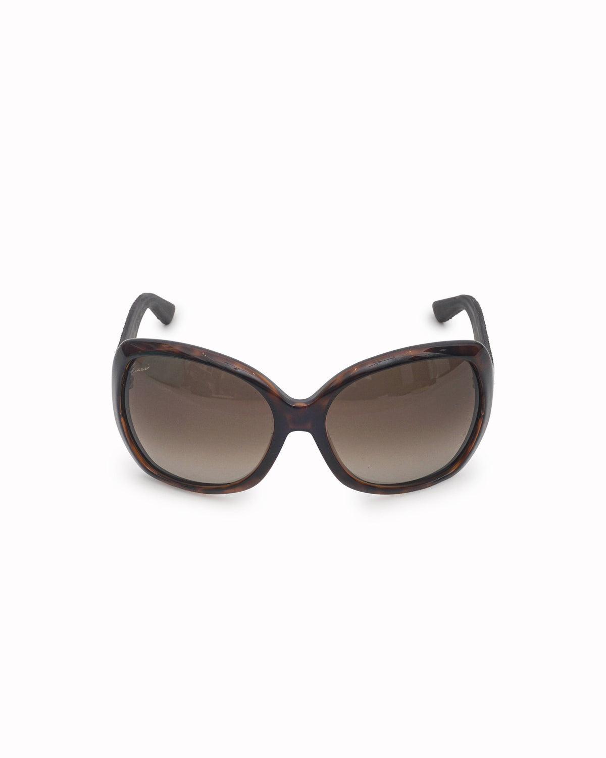 Gucci Tortoiseshell Acetate Interlocking GG Oversized Sunglasses