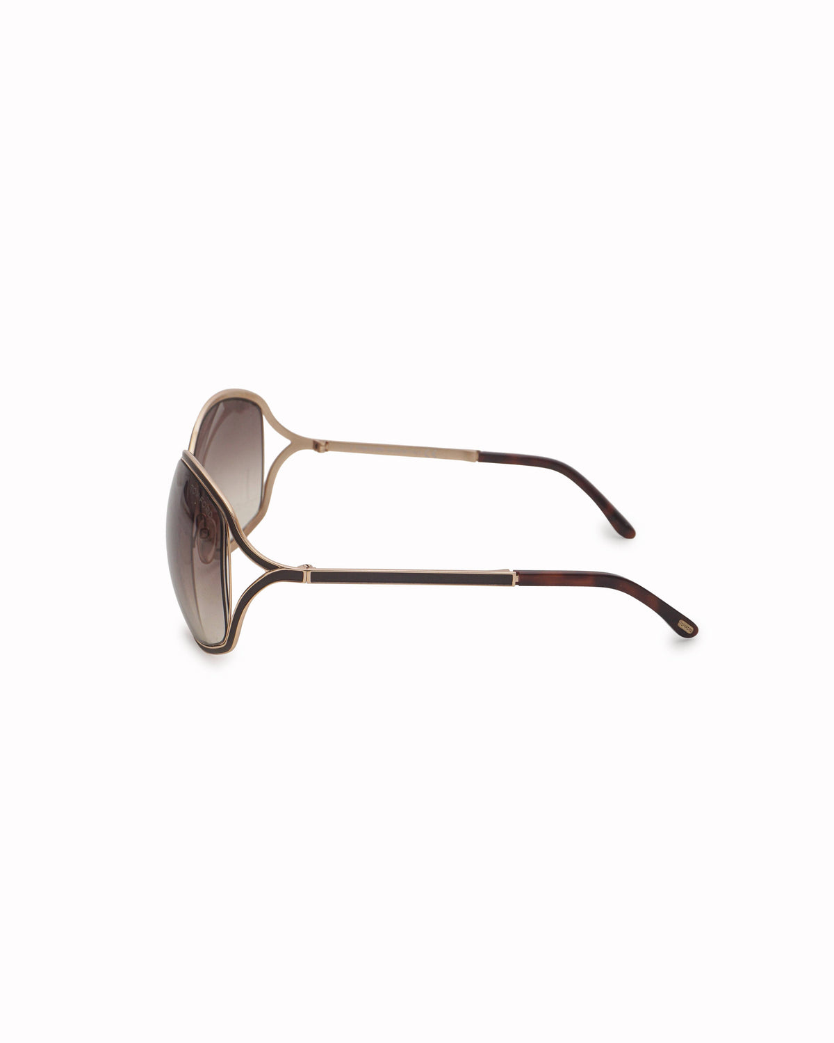 Tom Ford Rickie Oversized Gold Crossover Sunglasses