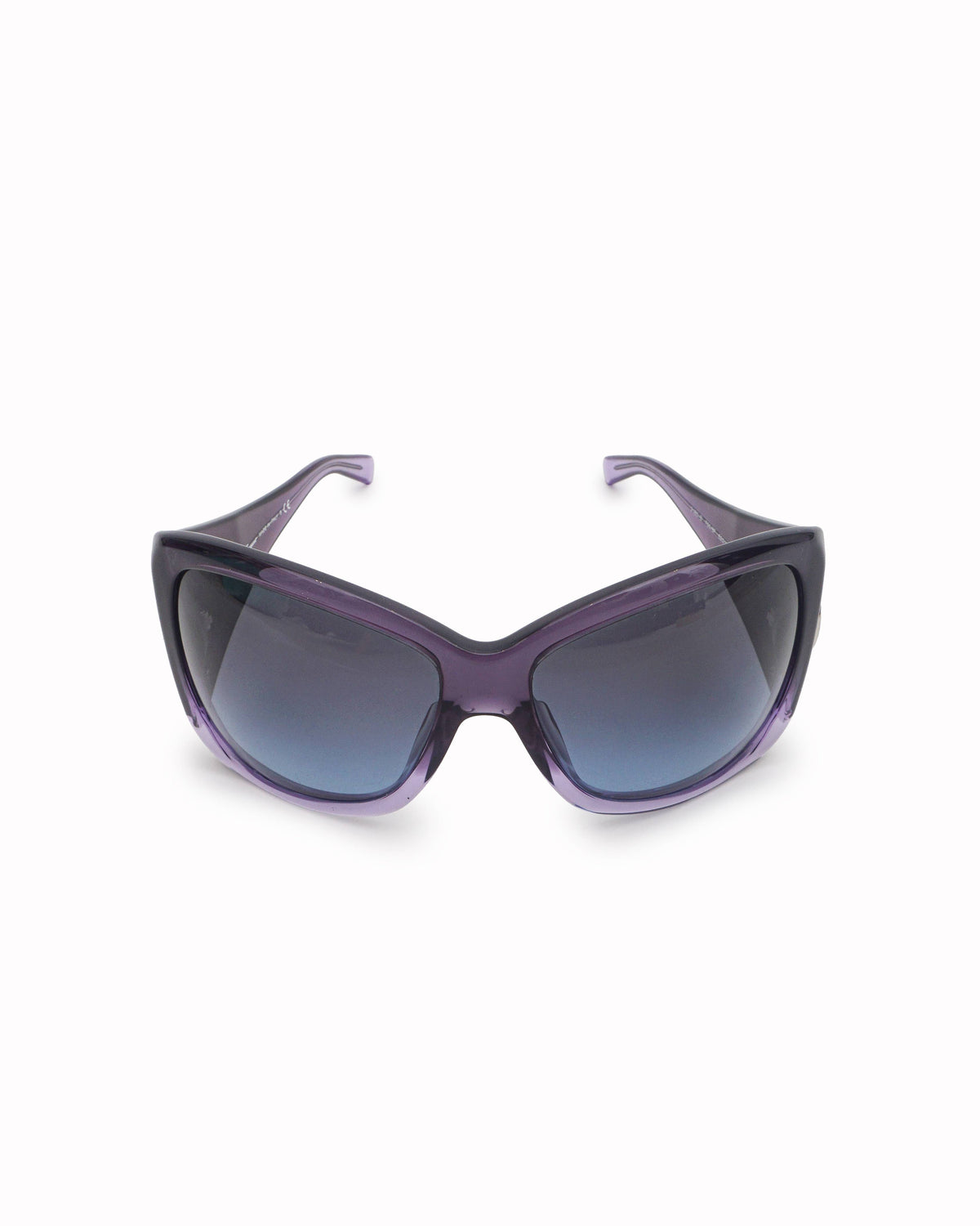 Salvatore Ferragamo Translucent Purple Crystal Accent Sunglasses