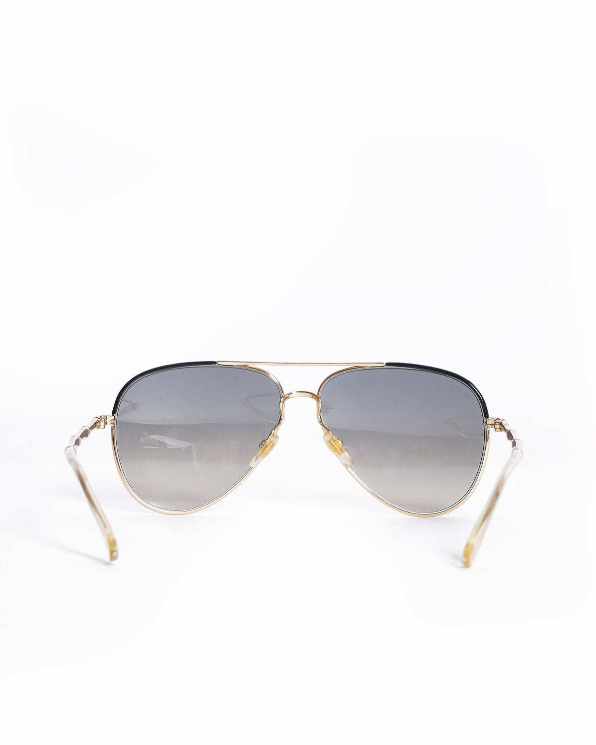 New Gucci men's sunglasses in gold/black frame