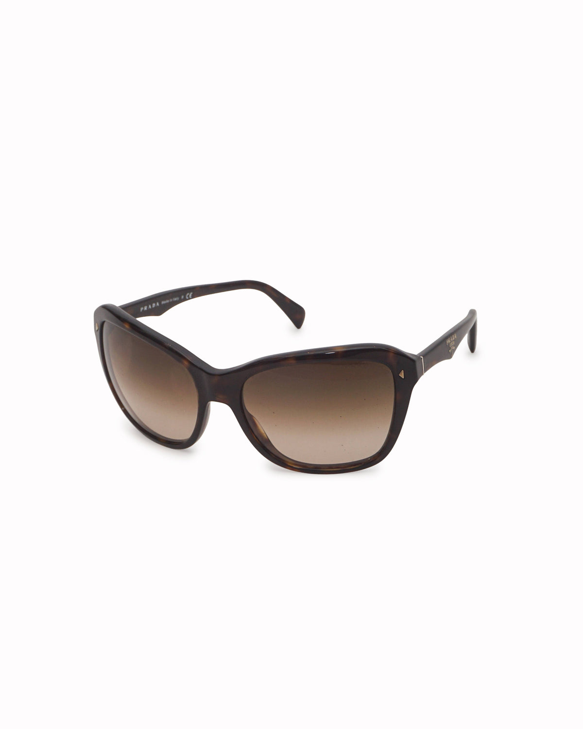 Prada Oversized Square Havana Acetate Sunglasses