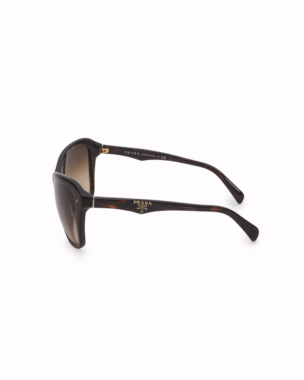 Prada Oversized Square Havana Acetate Sunglasses