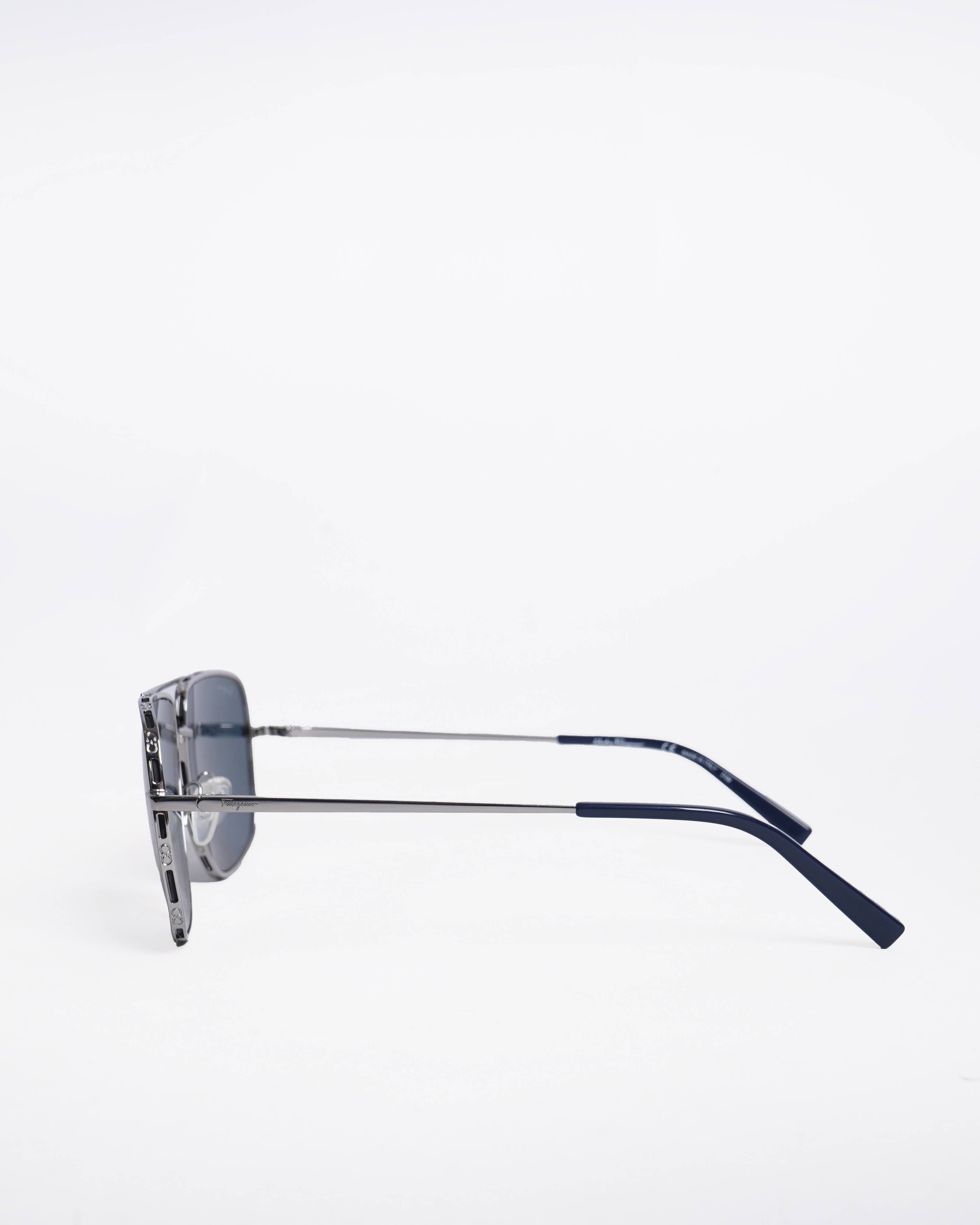 Salvatore Ferragamo men's rectangular sunglasses