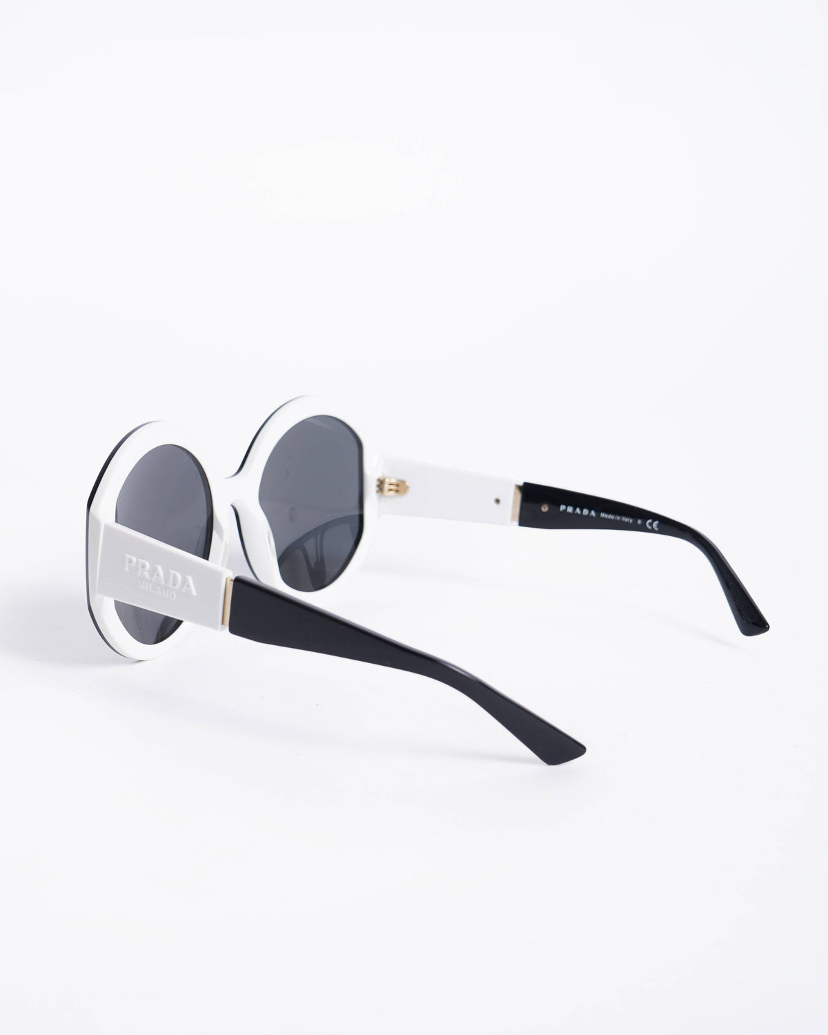 Prada Black & White Frame Sunglasses