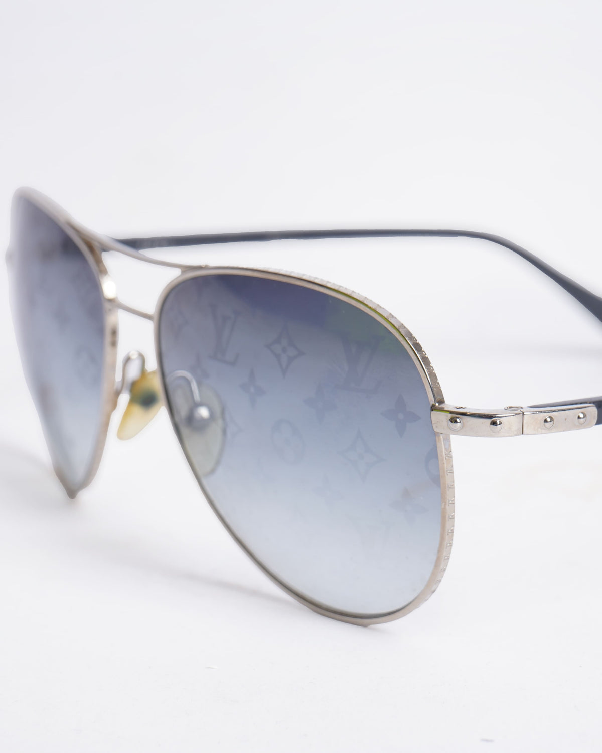 Louis Vuitton Monogram Logo Lense Aviator Men's Sunglasses