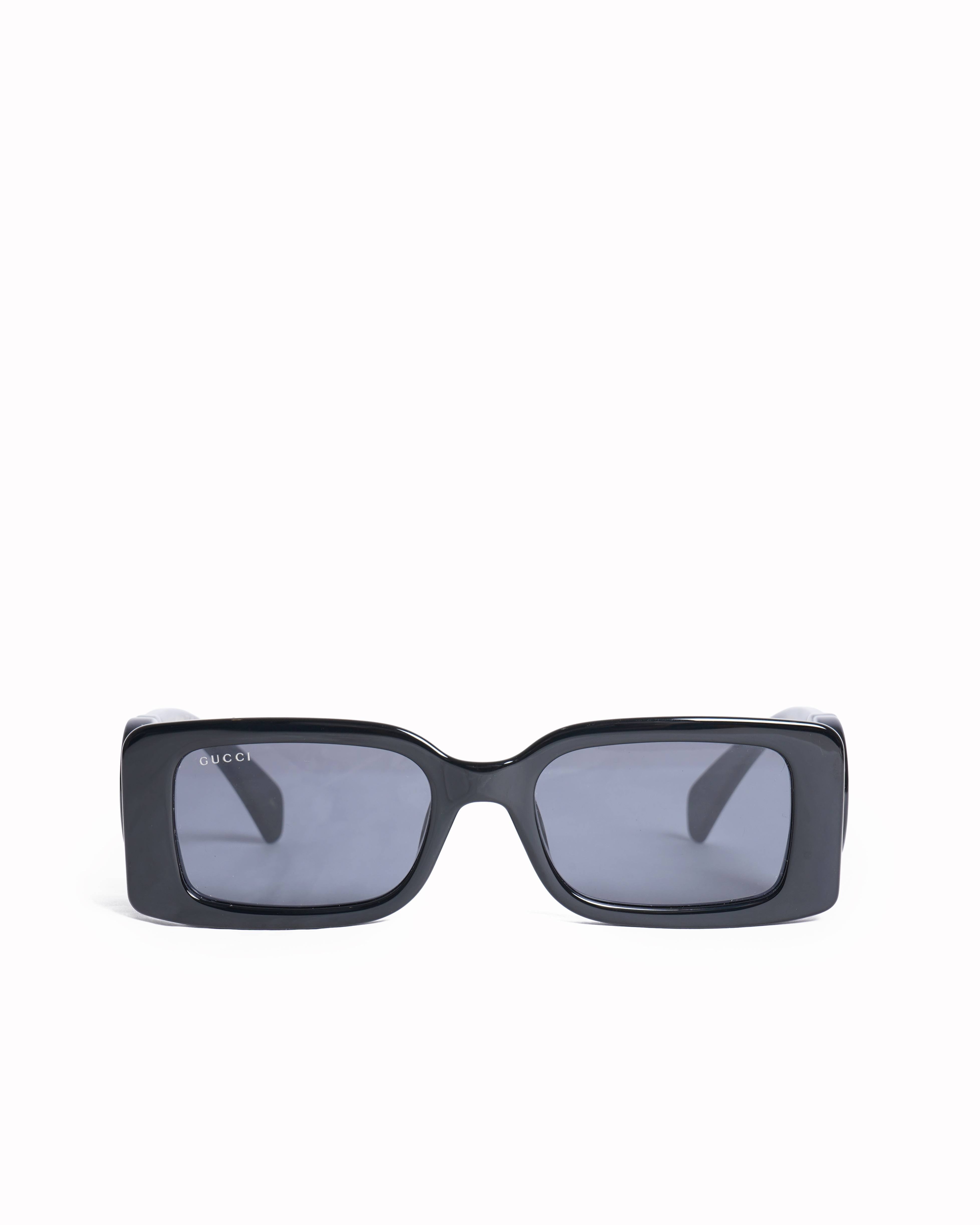 Gucci Rectangular Women's Sunglasses In Black