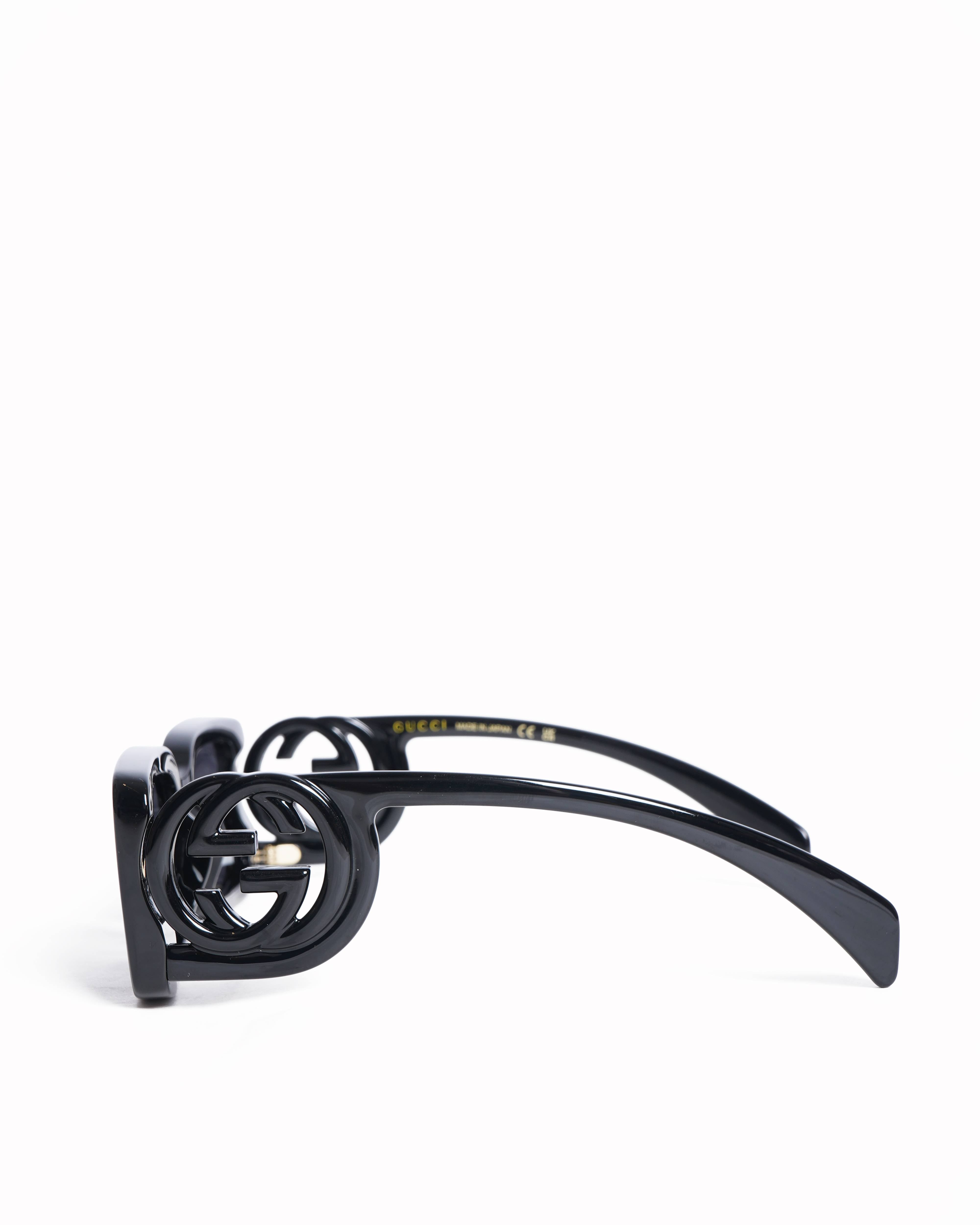 Gucci Rectangular Women's Sunglasses In Black