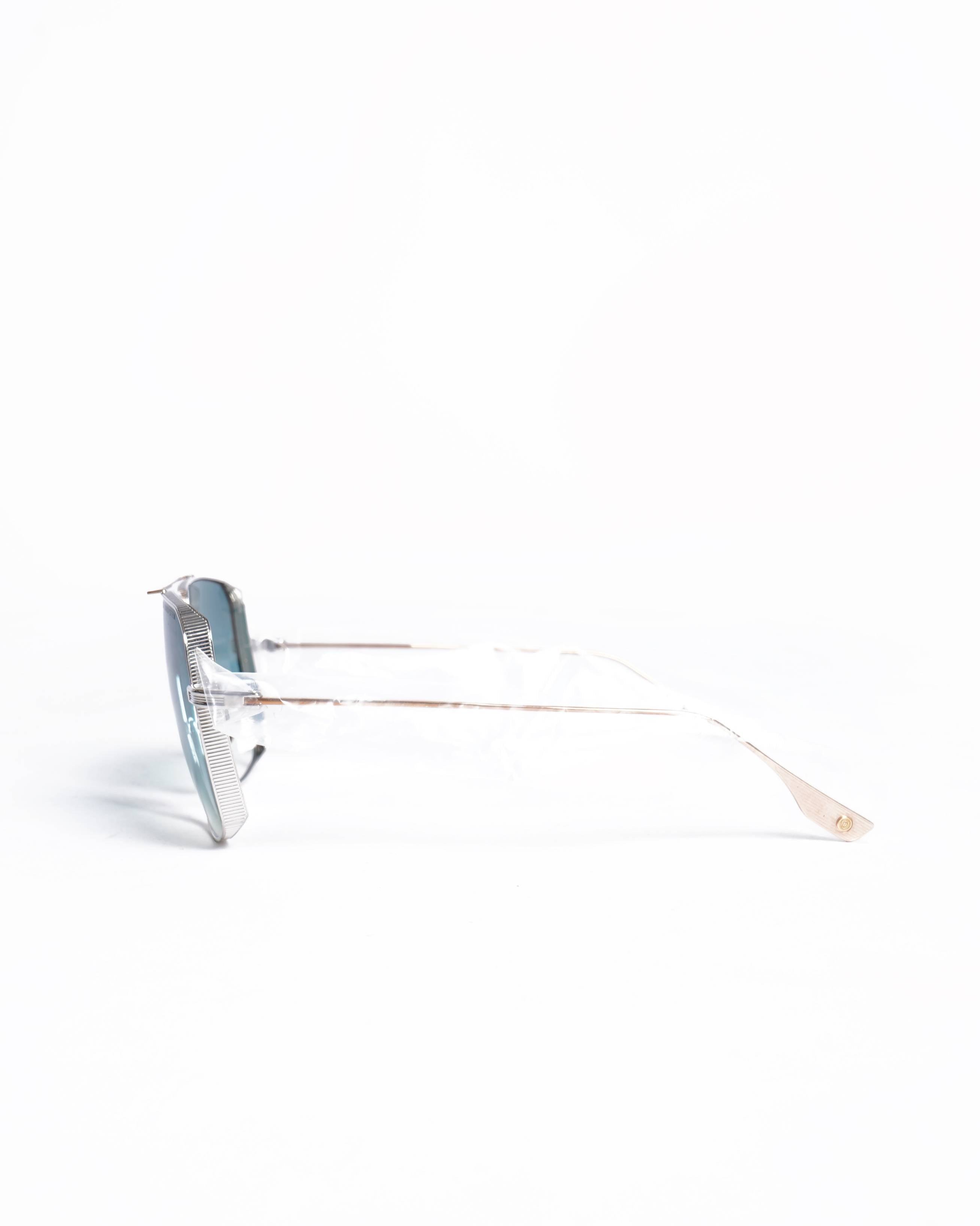 New Dita blue gradient aviator sunglasses