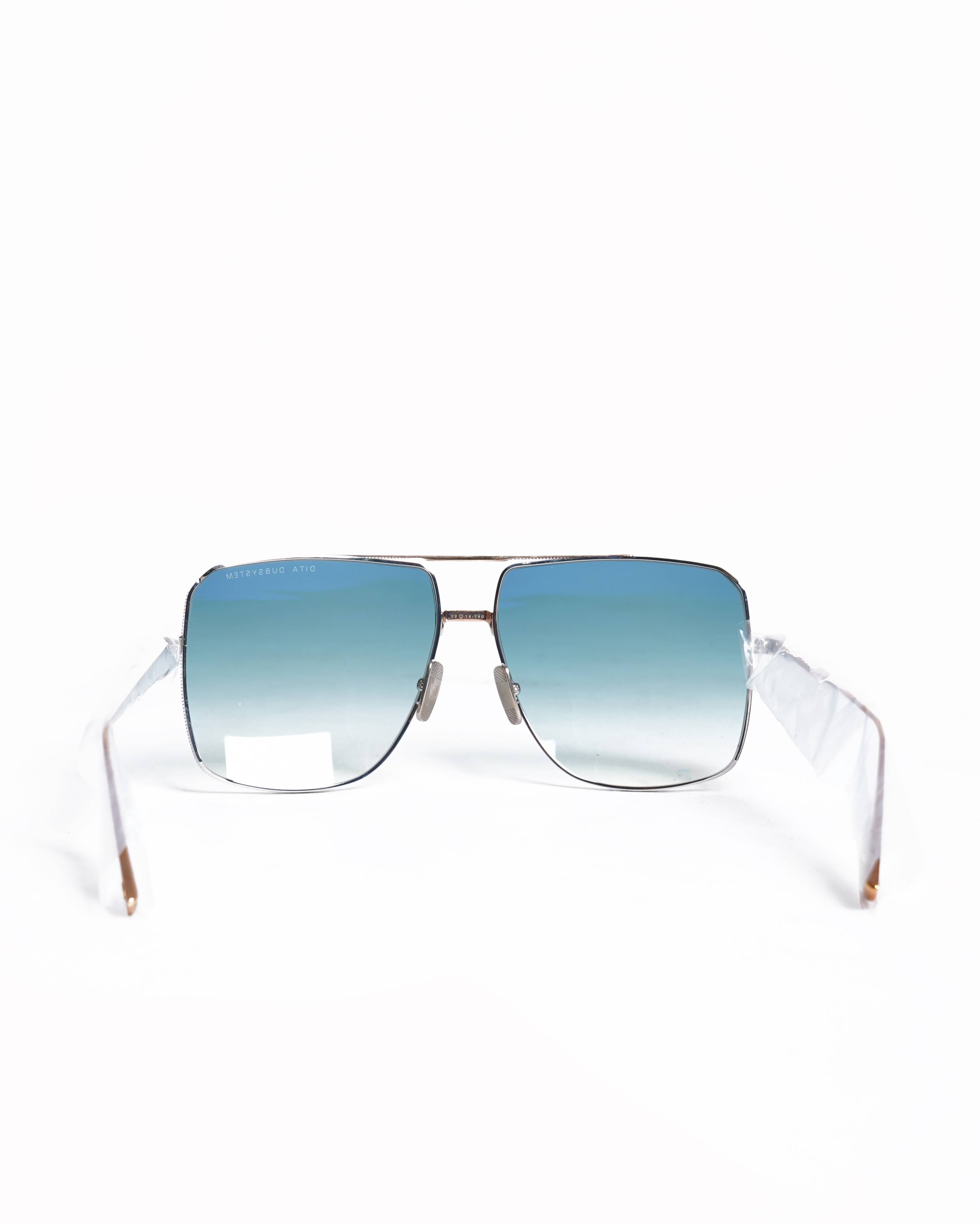 New Dita blue gradient aviator sunglasses