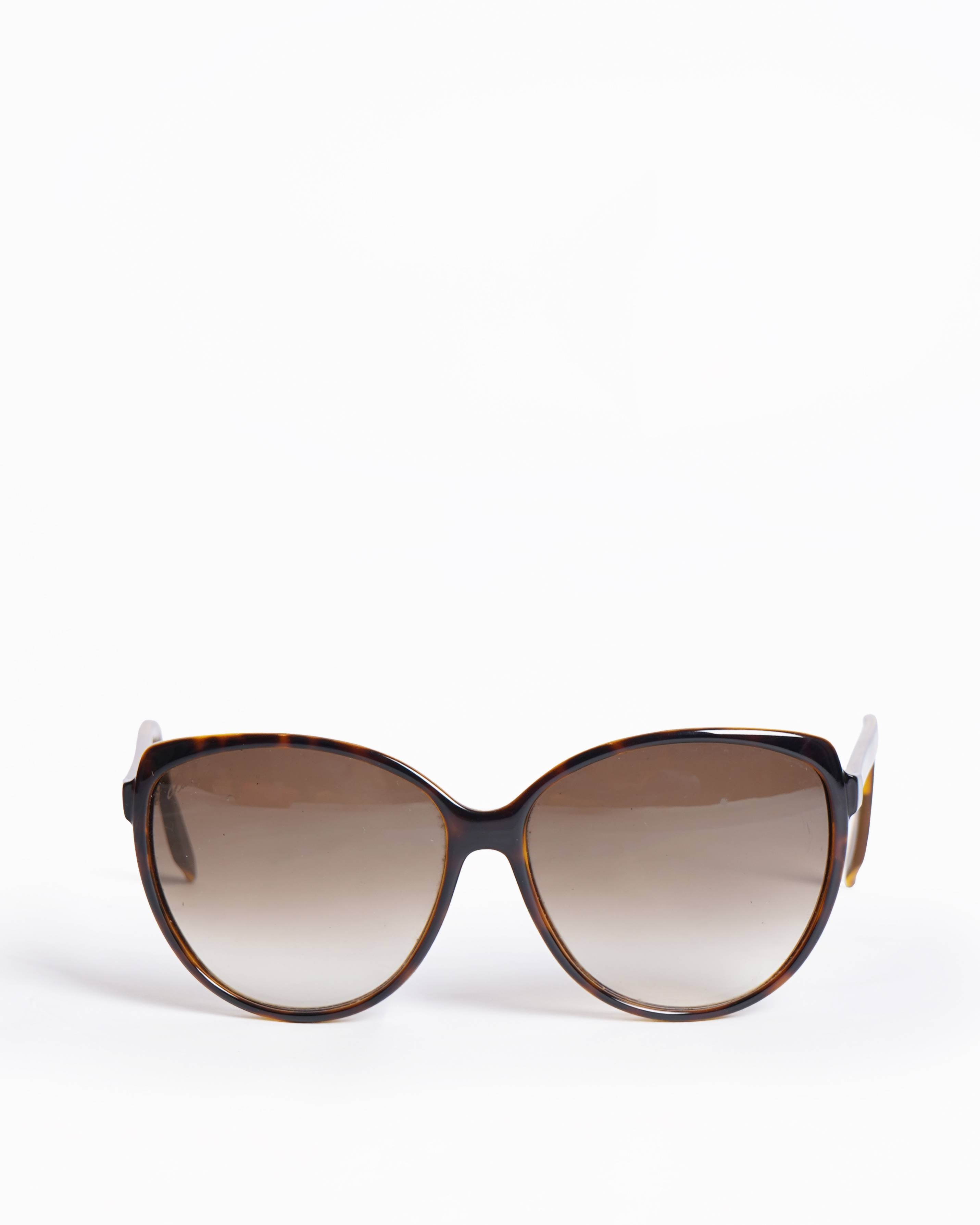 Gucci Vintage Tortoiseshell Brown Sunglasses