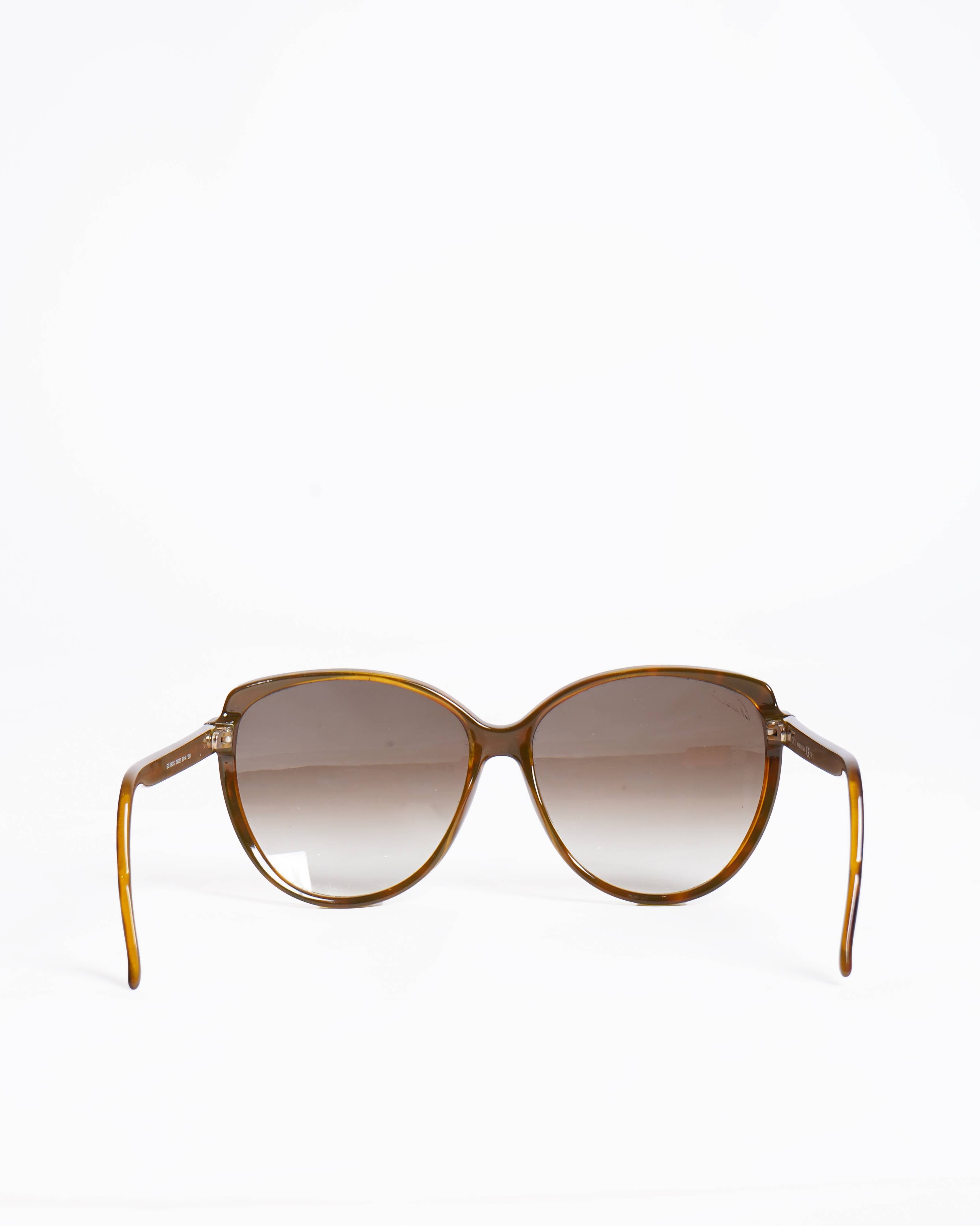 Gucci Vintage Tortoiseshell Brown Sunglasses
