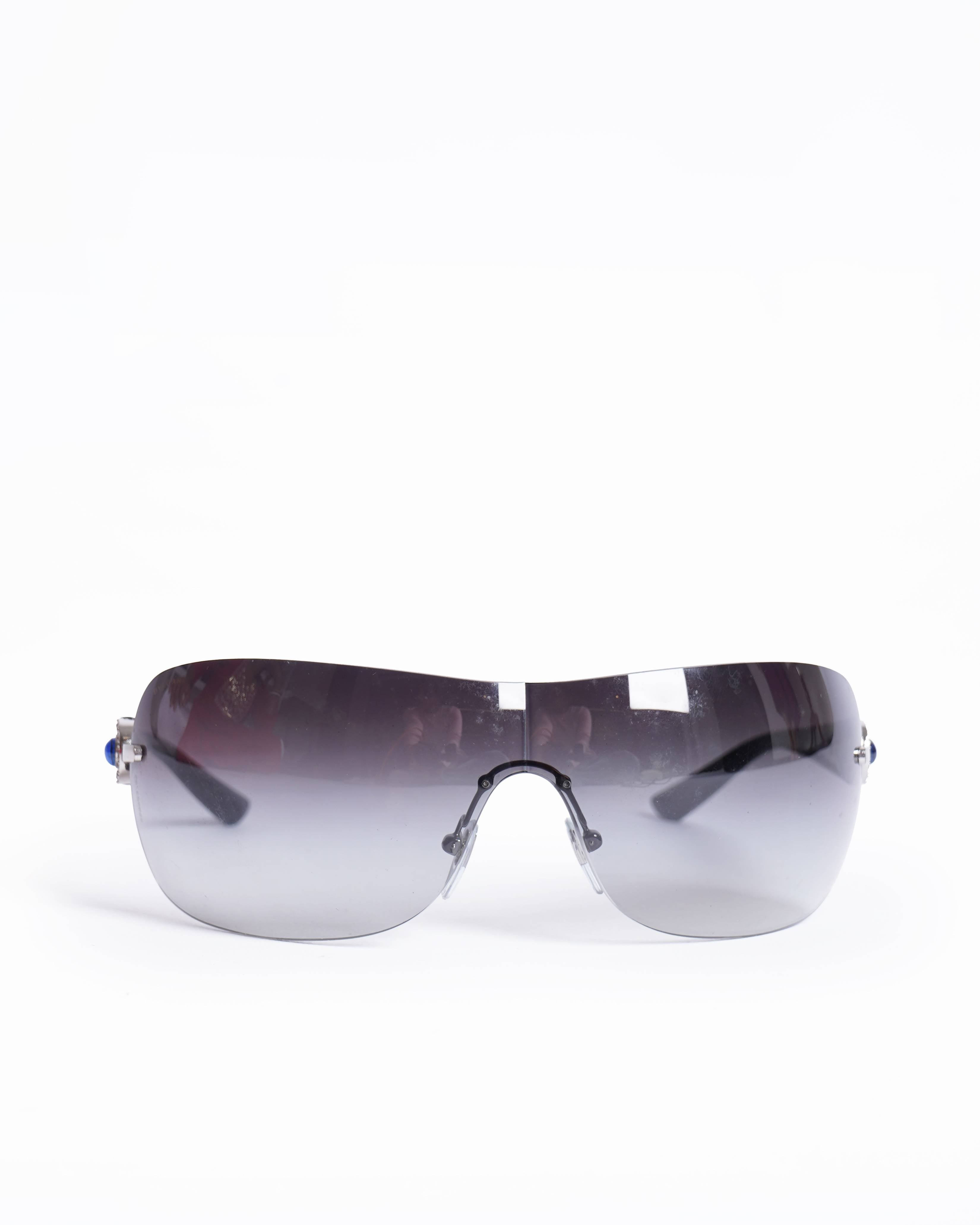 Bvlgari black frame sunglasses