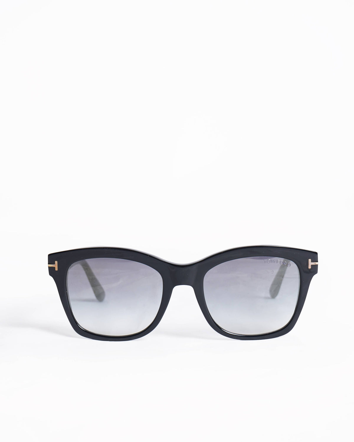 Tom Ford Black smoke mirrored lens sunglasses