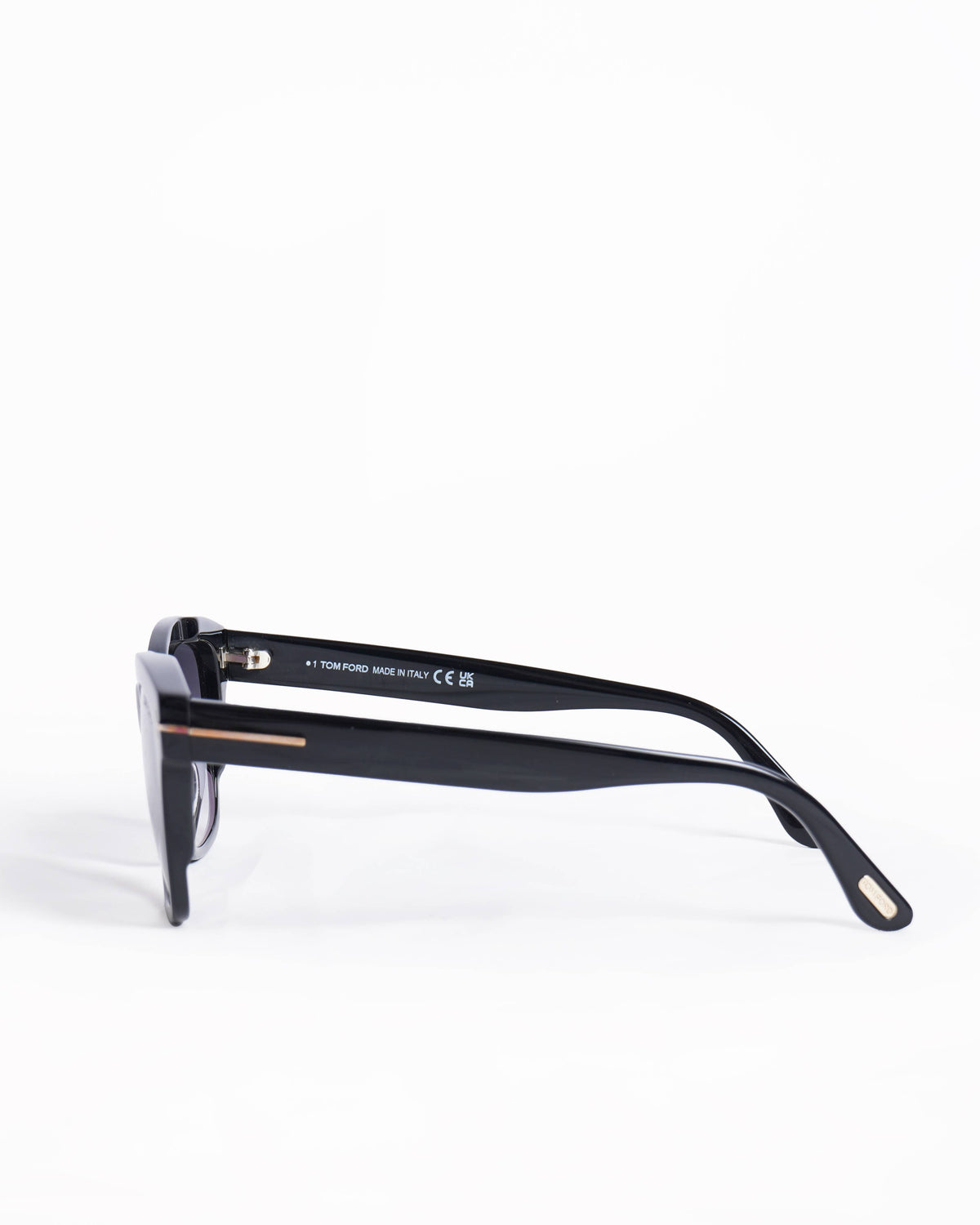 Tom Ford Black smoke mirrored lens sunglasses
