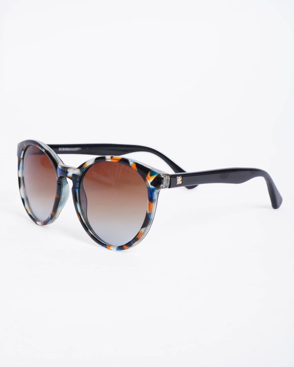 BCBGMAXAZRIA Round Mottled Sunglasses