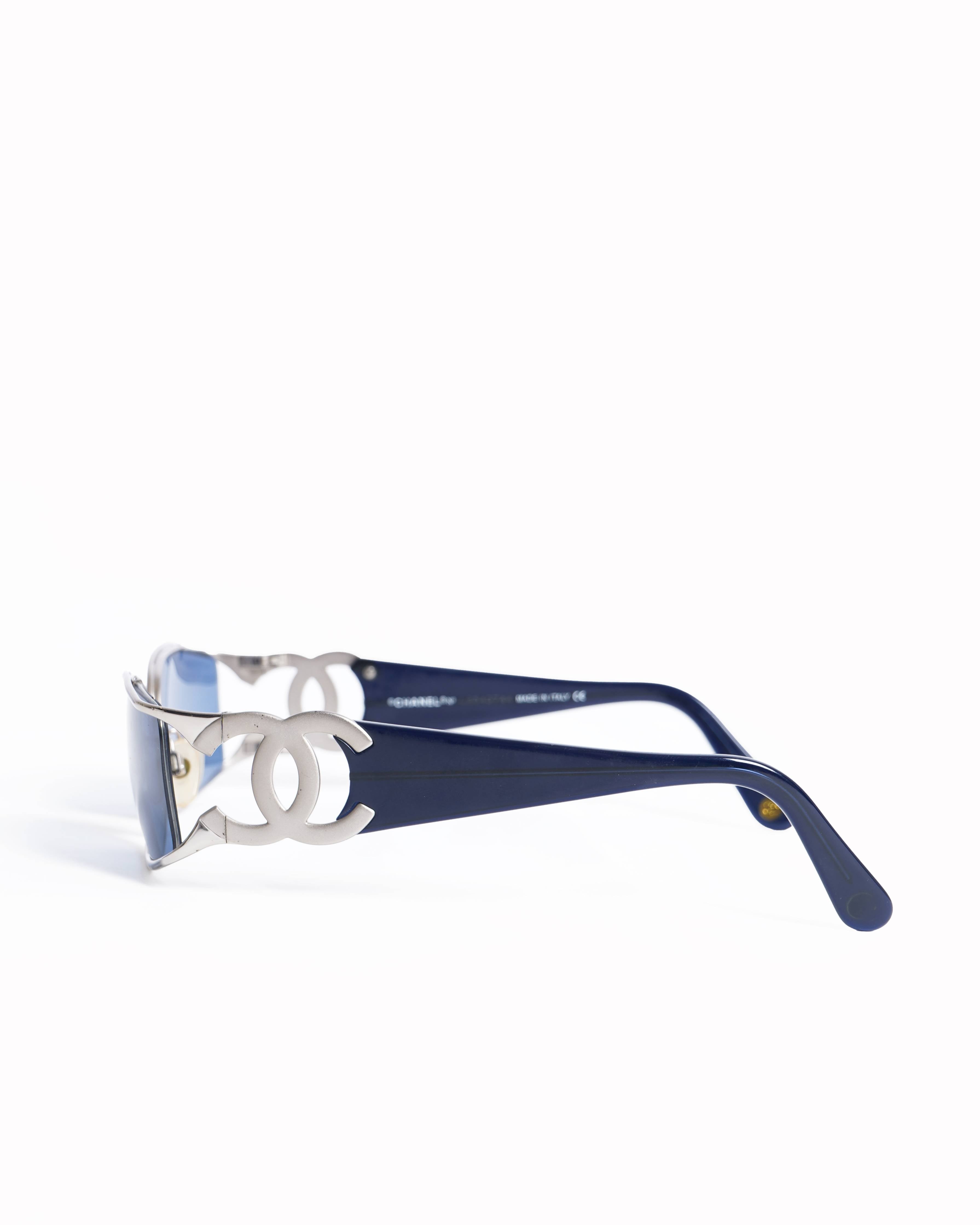 Chanel Women's Sunglasses With Thick Temple & CC Detail