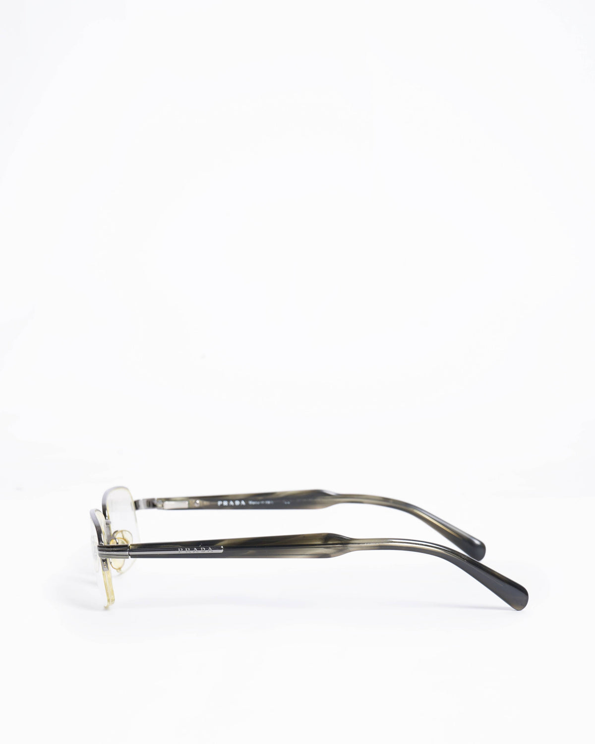 Prada Semi-Rimless Metal Optical Glasses