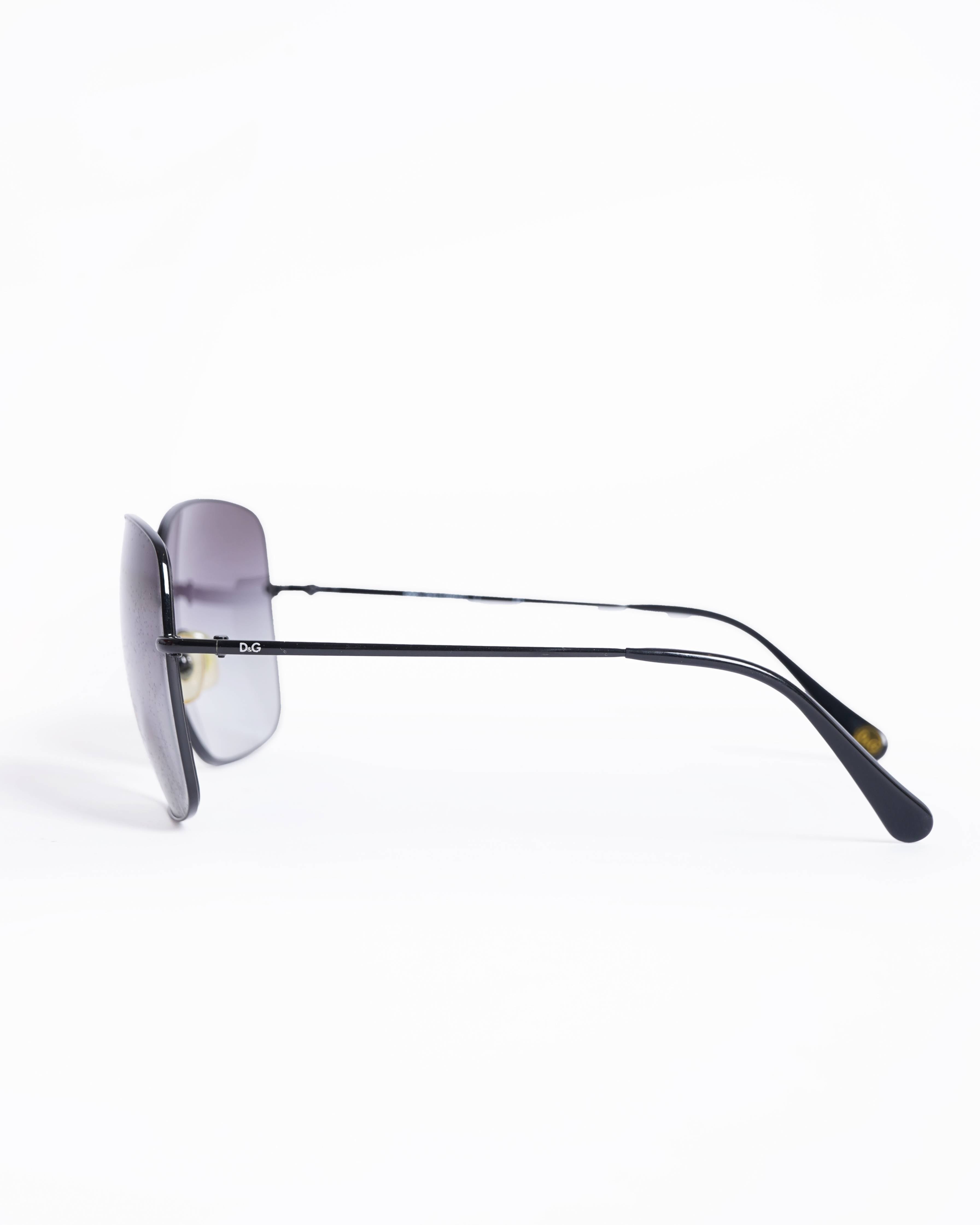 Dolce & Gabbana black Rectangular sunglasses