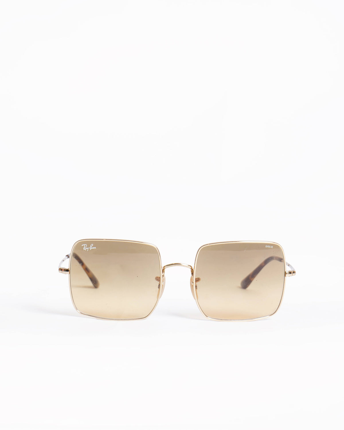 Ray-Ban arista oversized gold rim sunglasses
