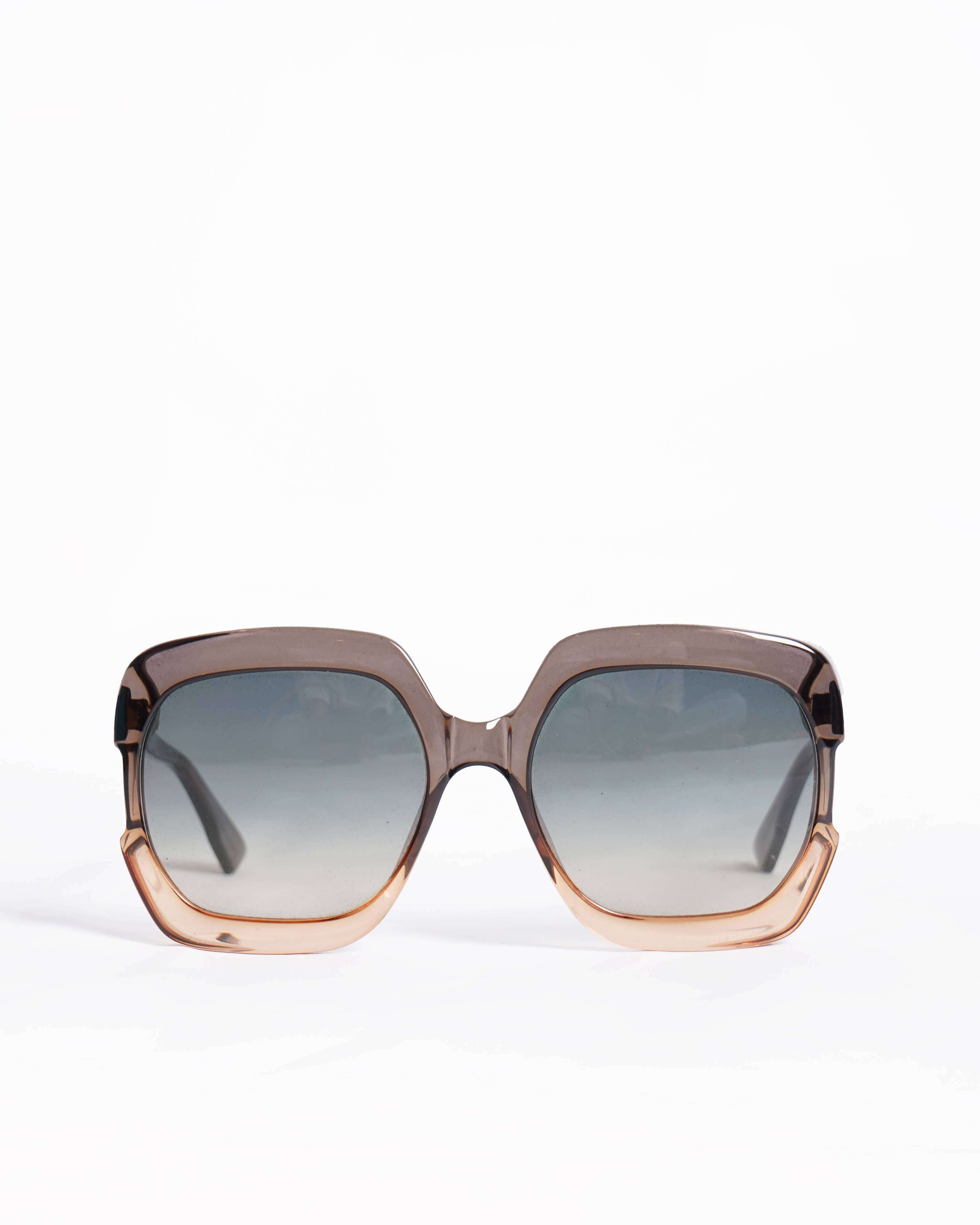 Christian Dior Oversized Gaia Square Sunglasses