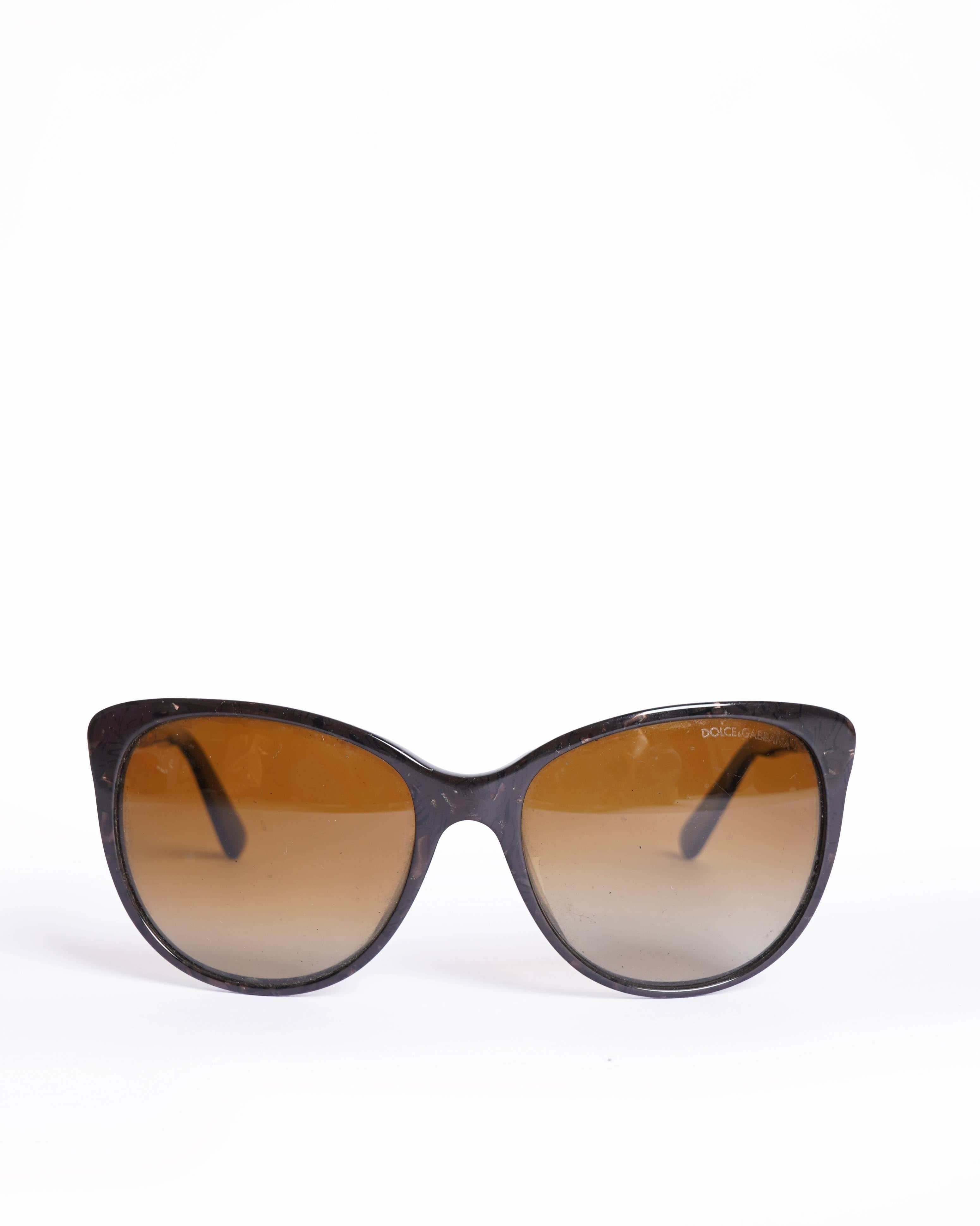 Dolce & Gabbana Cat Eye Havana Brown Sunglasses