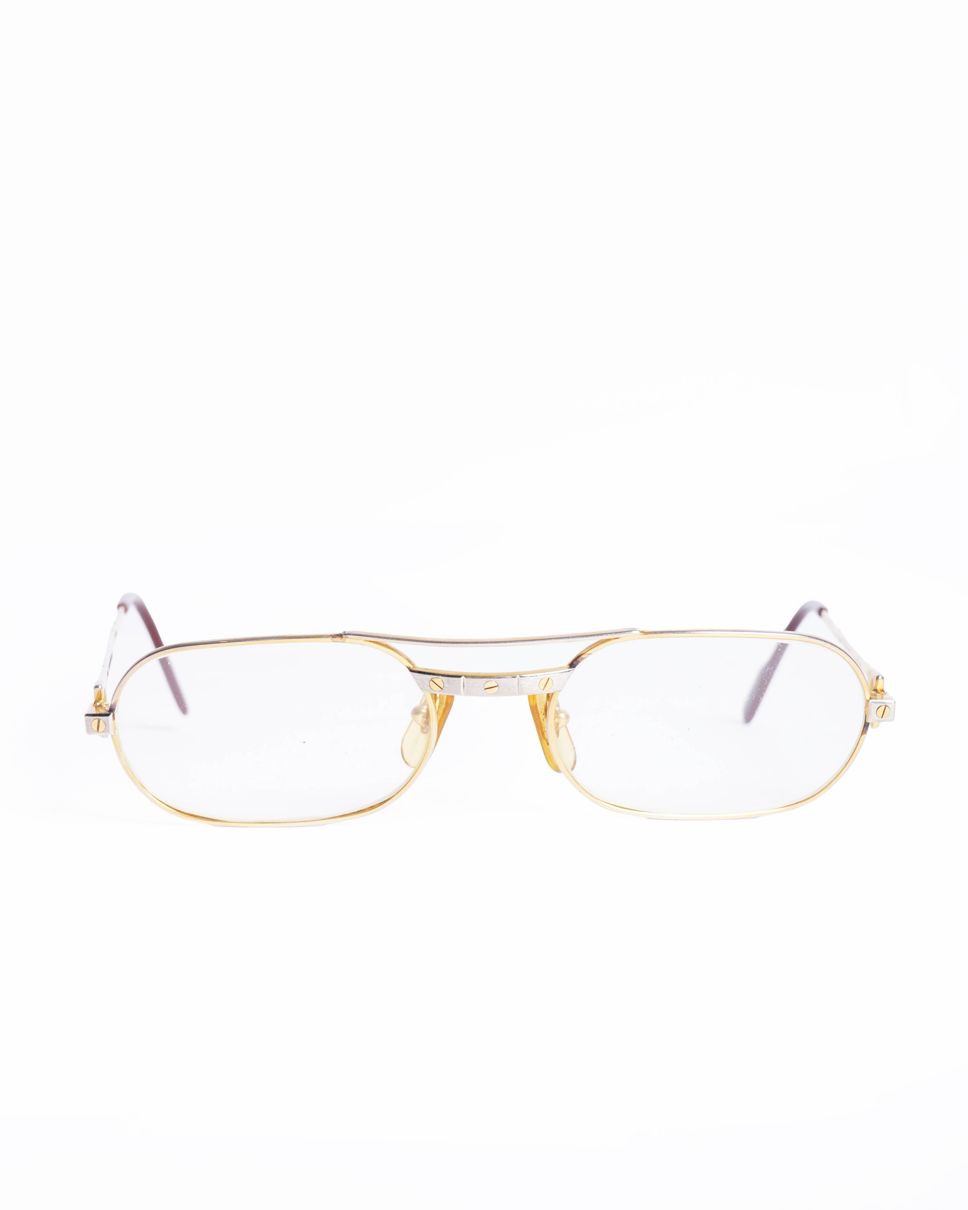 Vintage Cartier 22k gold plated Louis Vendome Optical Glasses