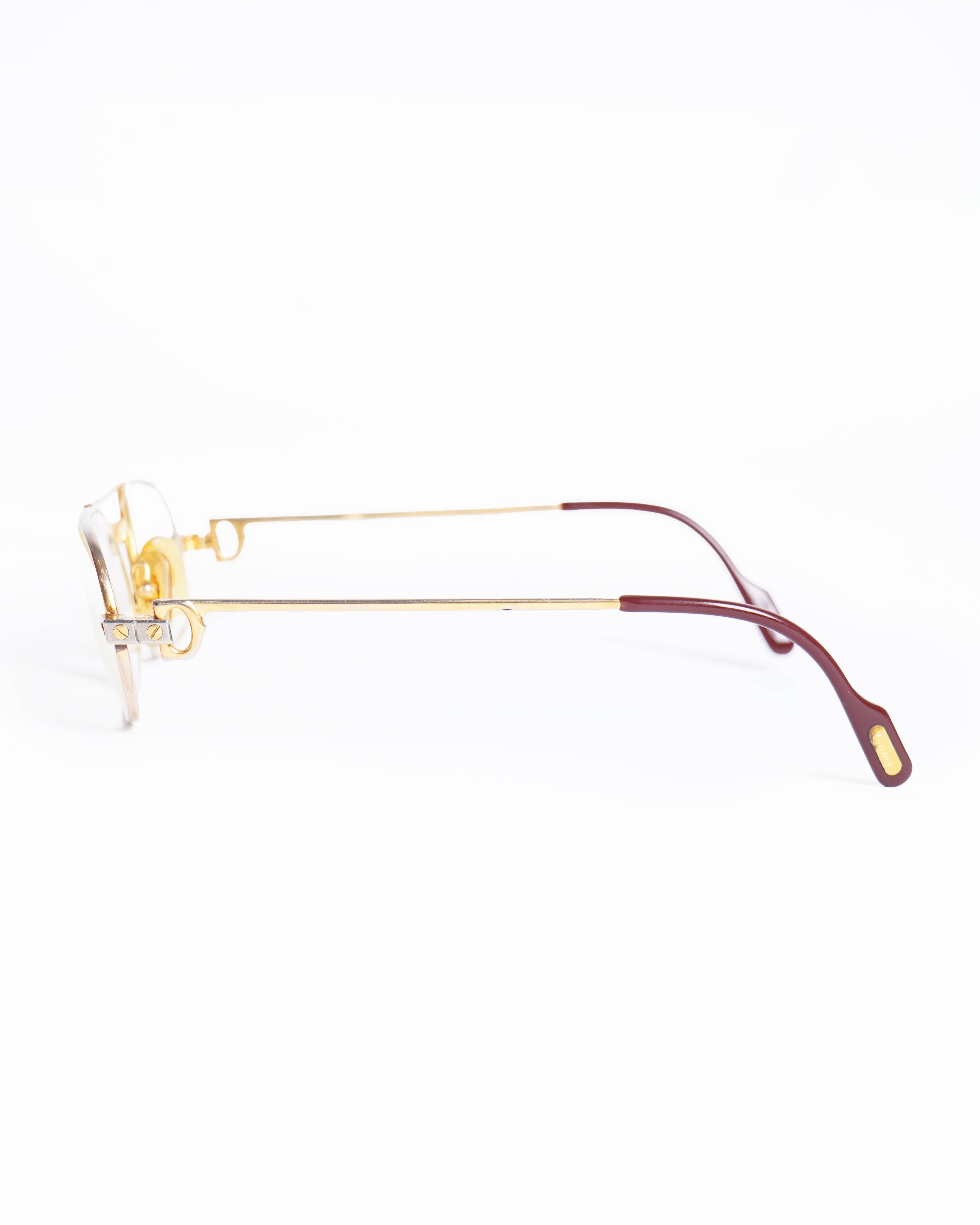 Vintage Cartier 22k gold plated Louis Vendome Optical Glasses