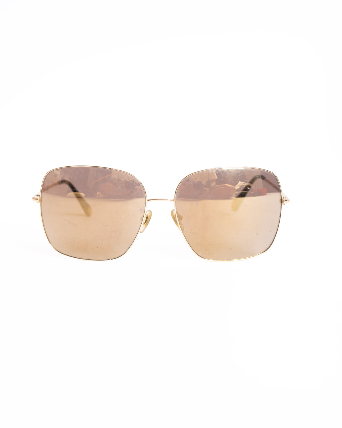 Dolce & Gabbana Gold Frame Oversized Sunglasses