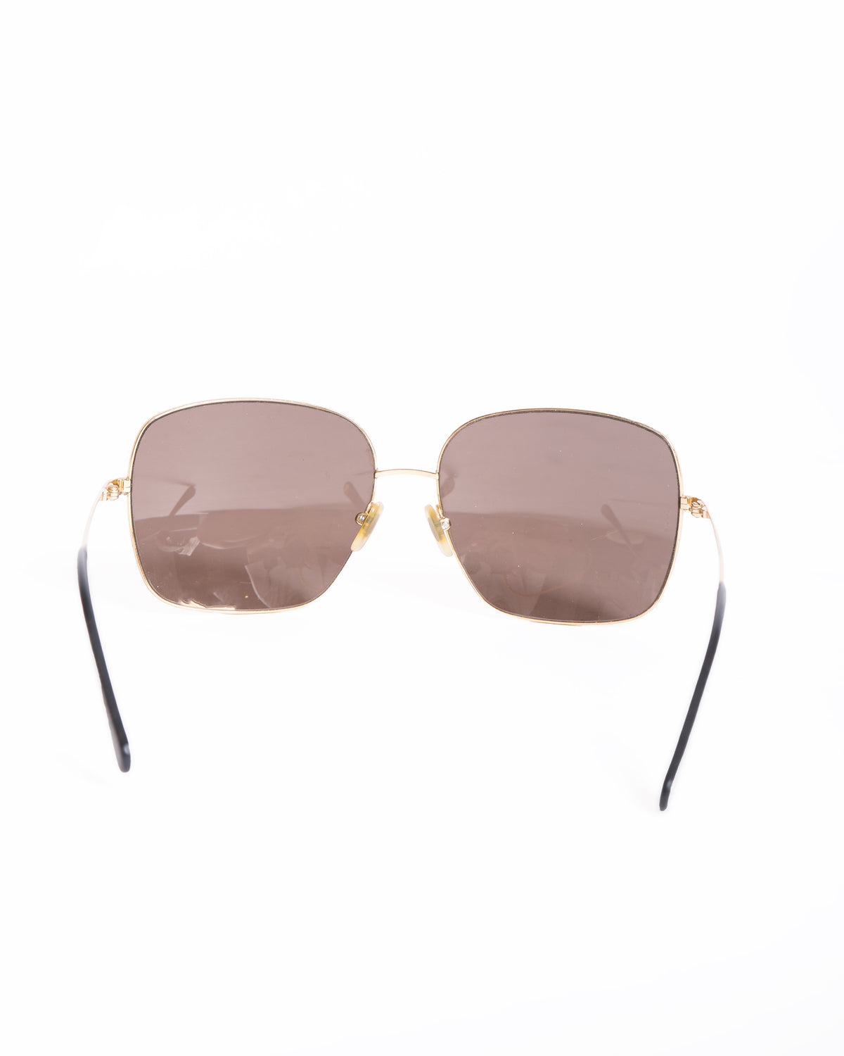 Dolce & Gabbana Gold Frame Oversized Sunglasses