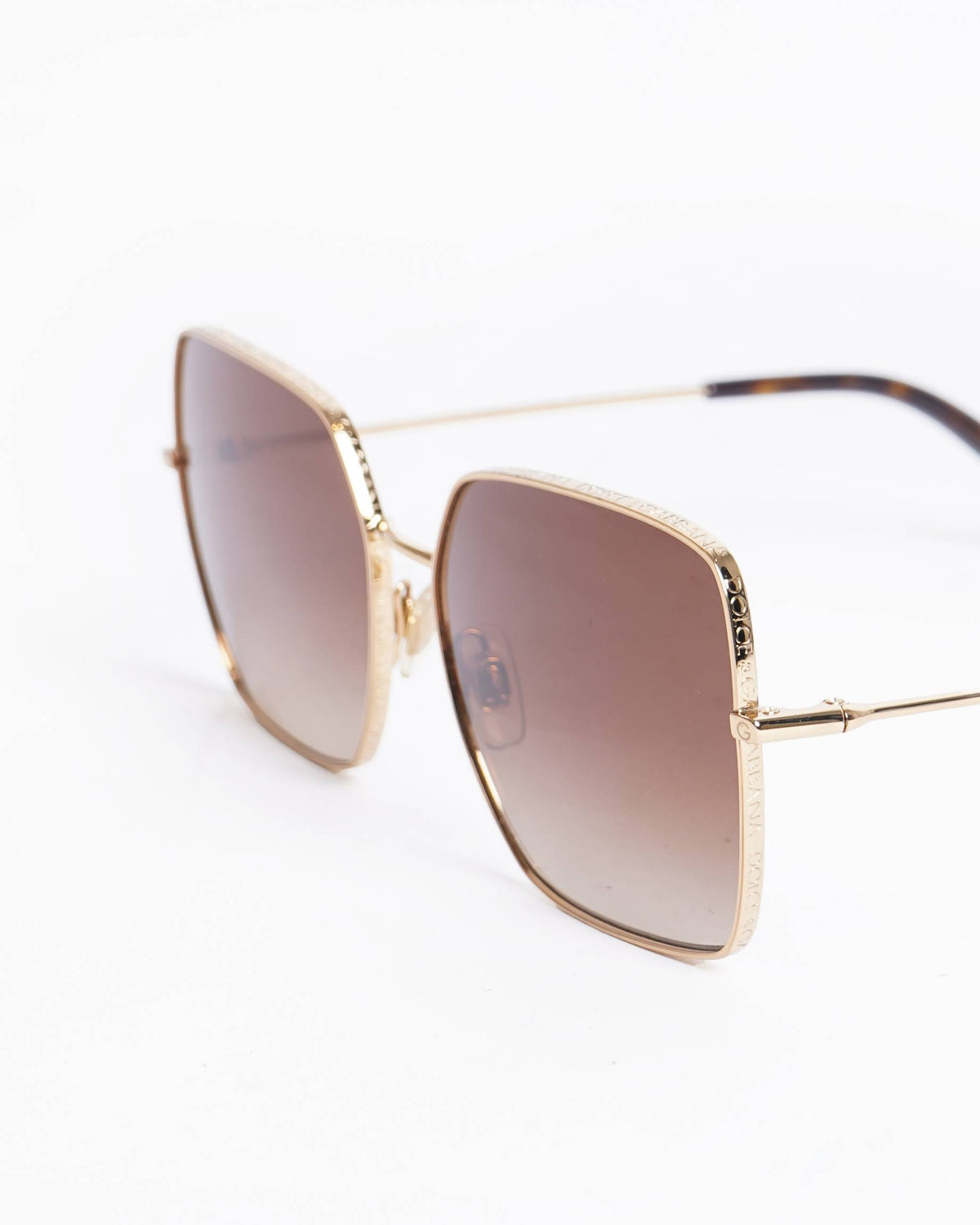 Dolce & Gabbana DG2242 Gold Brown Sunglasses Women's