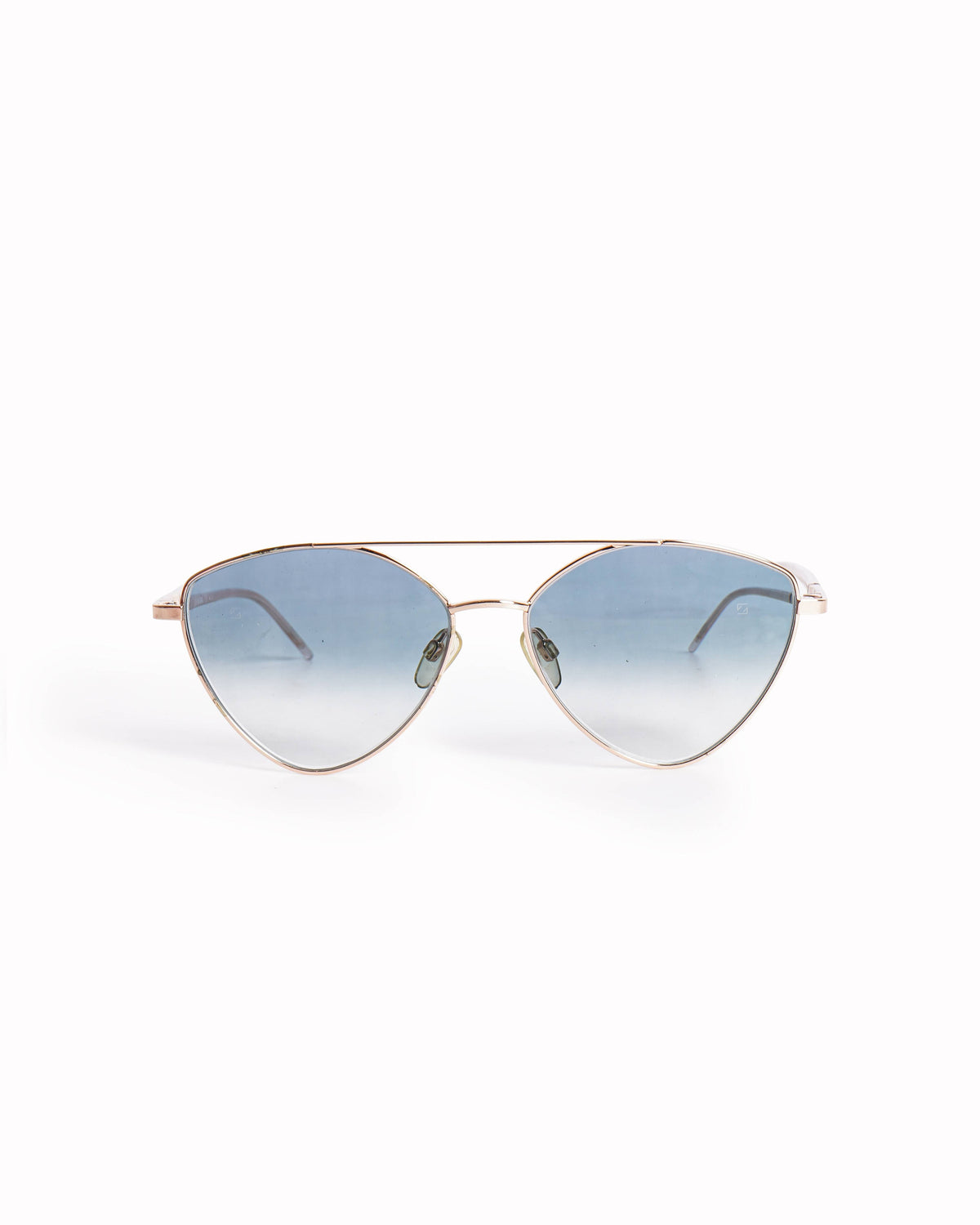 Love Moschino Gold-Tone Geometric Round Sunglasses