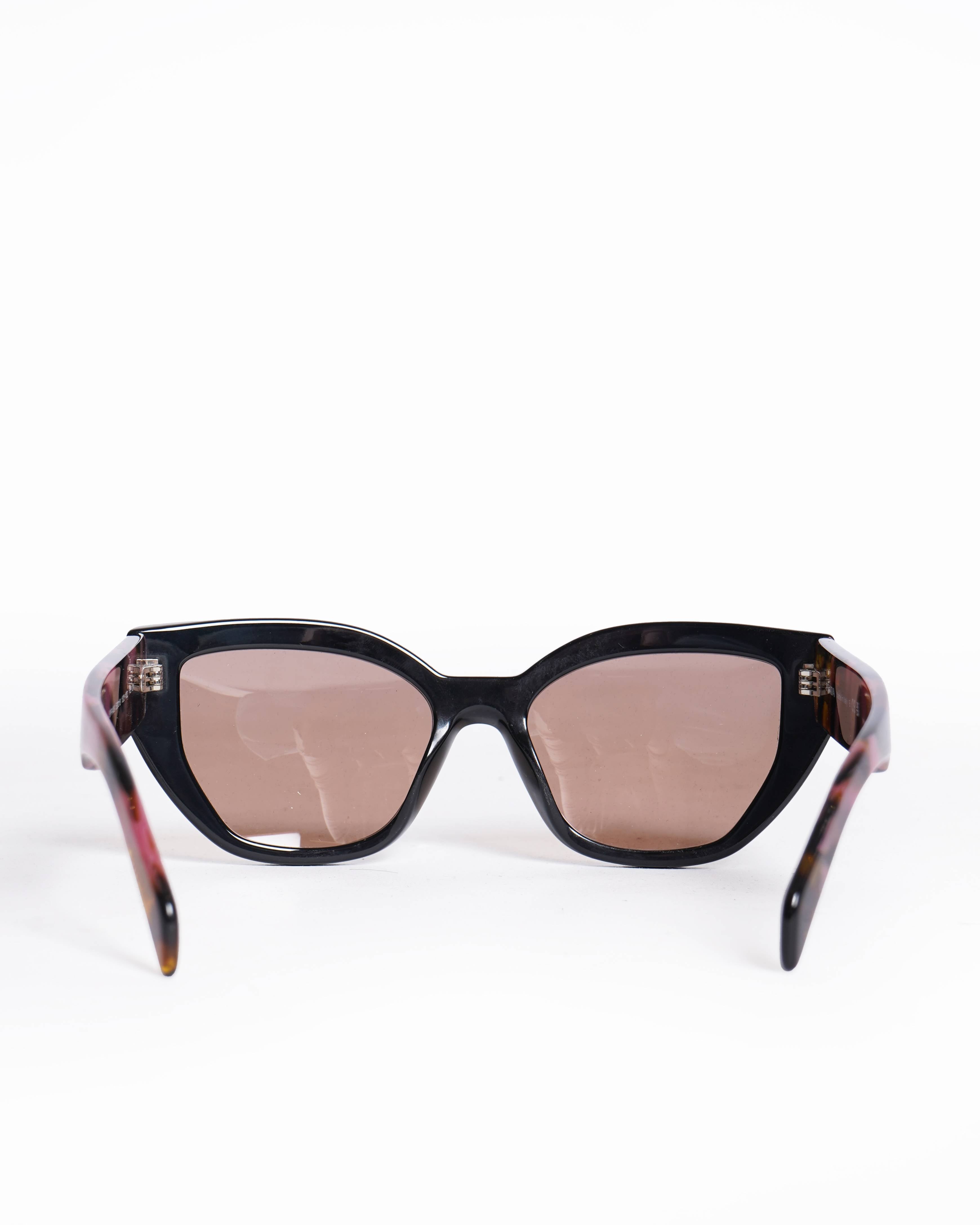 Prada Women’s Cat Eye Sunglasses in Pink & Black