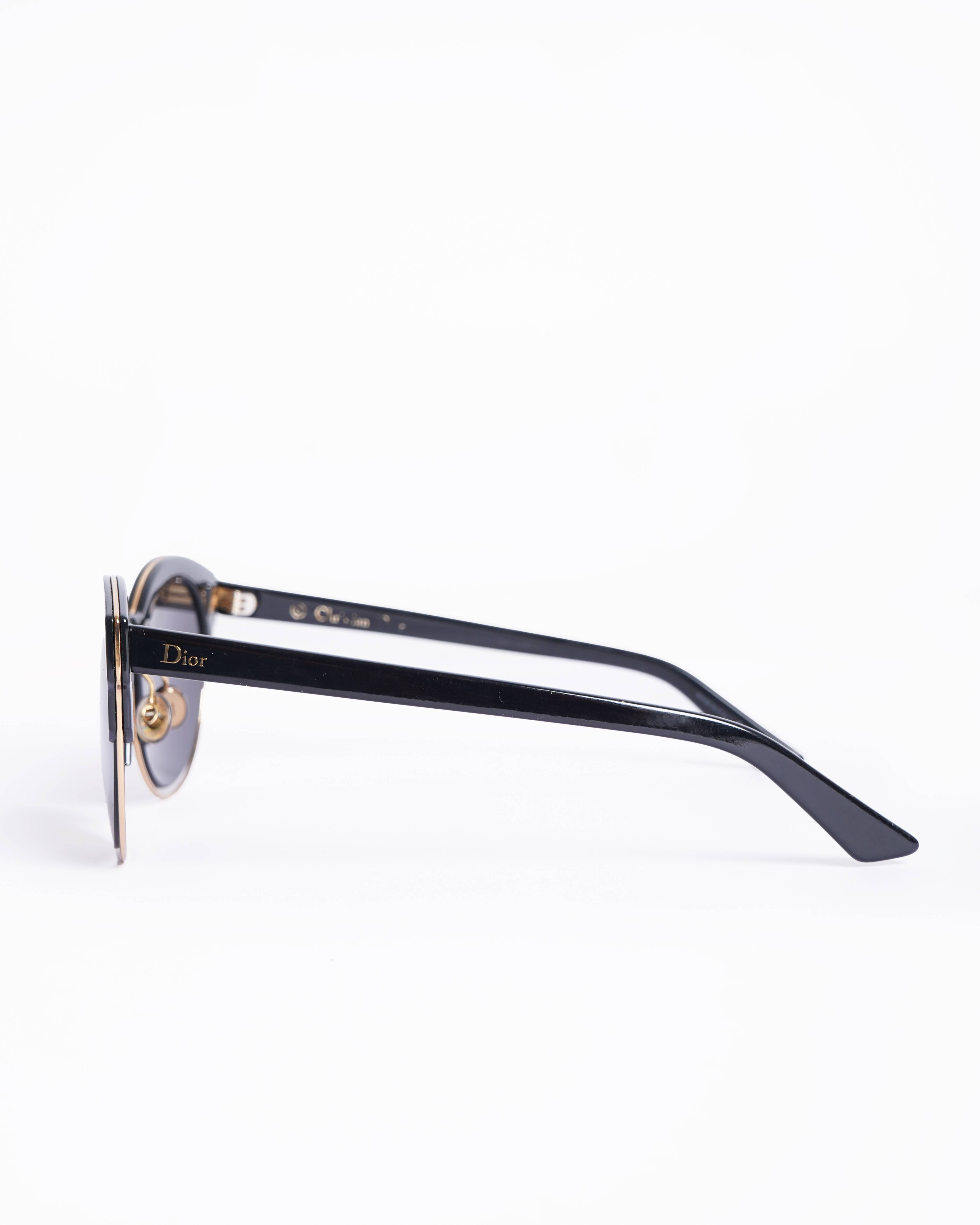 Christian Dior Sideral Lunettes Rondes Logo Lunettes suglasses