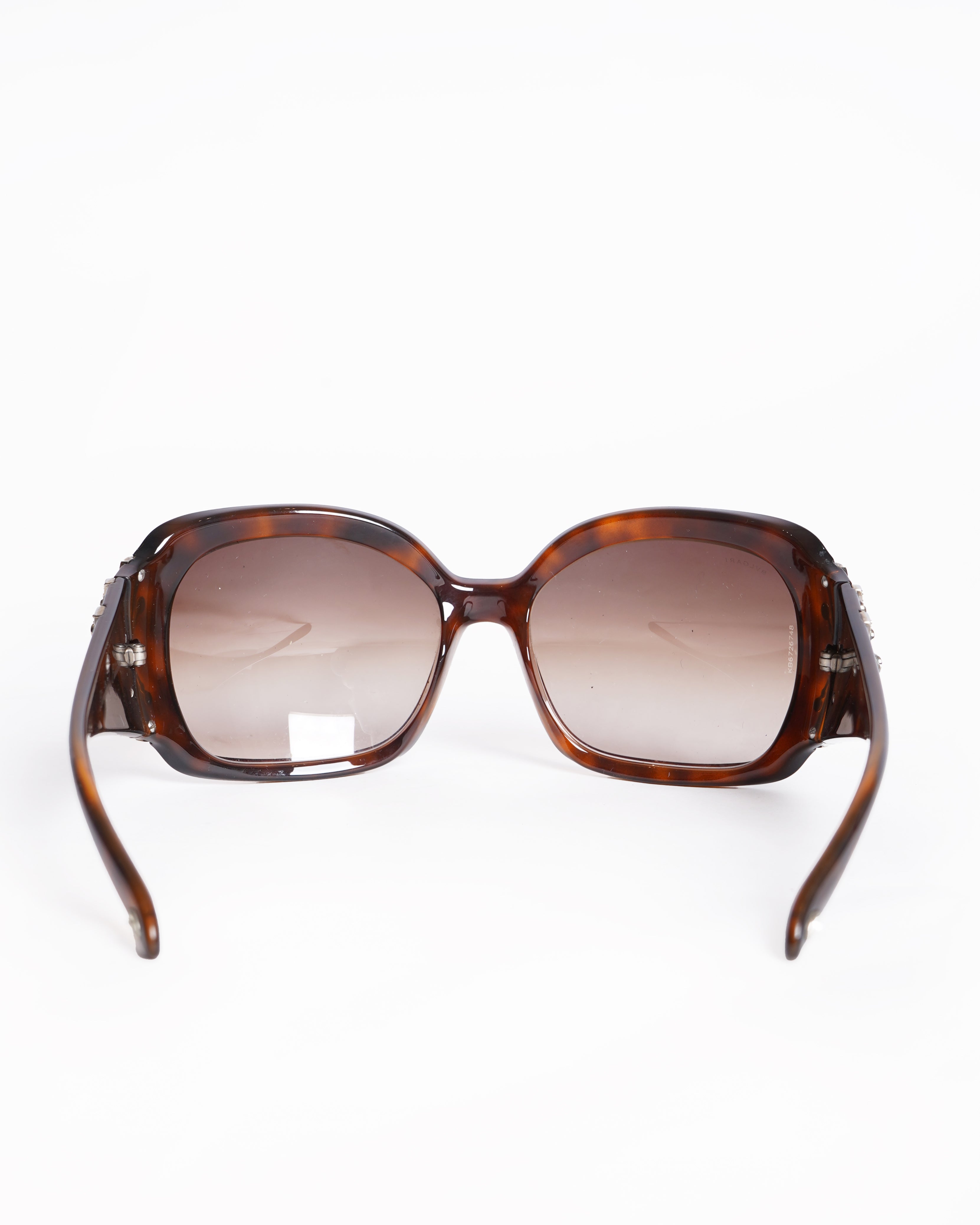 Bvlgari crystal embellished flower limited edition sunglasses