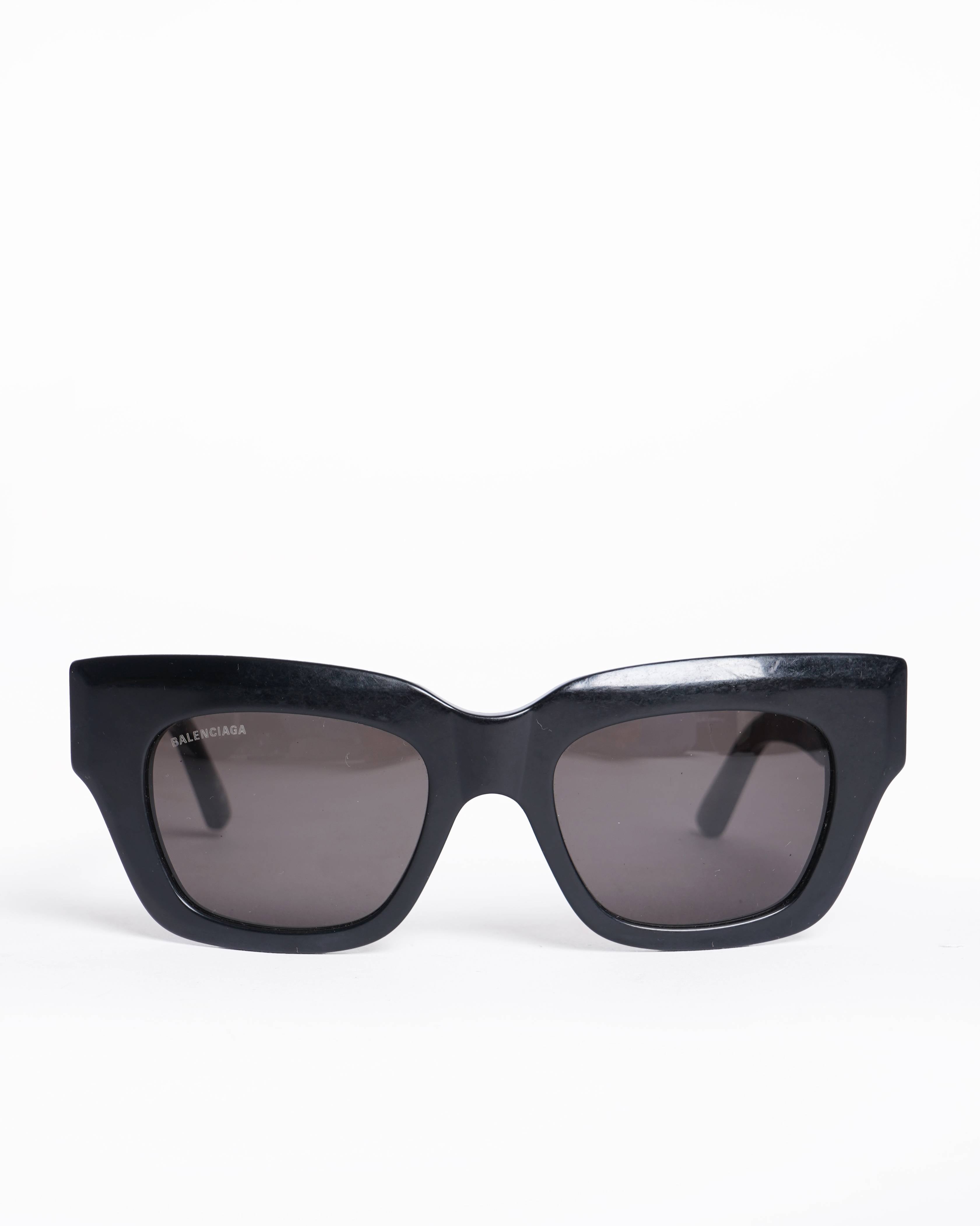 New Balenciaga Rive Gauche Women's Sunglasses With Wide Temple