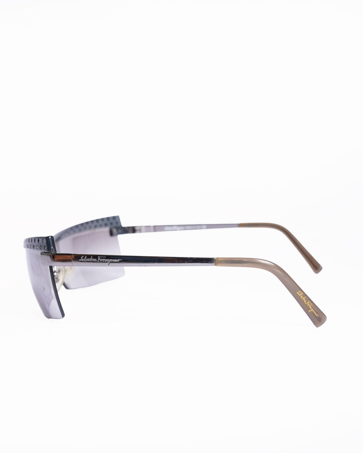 Salvatore Ferragamo vintage sunglasses rhinestone crystal