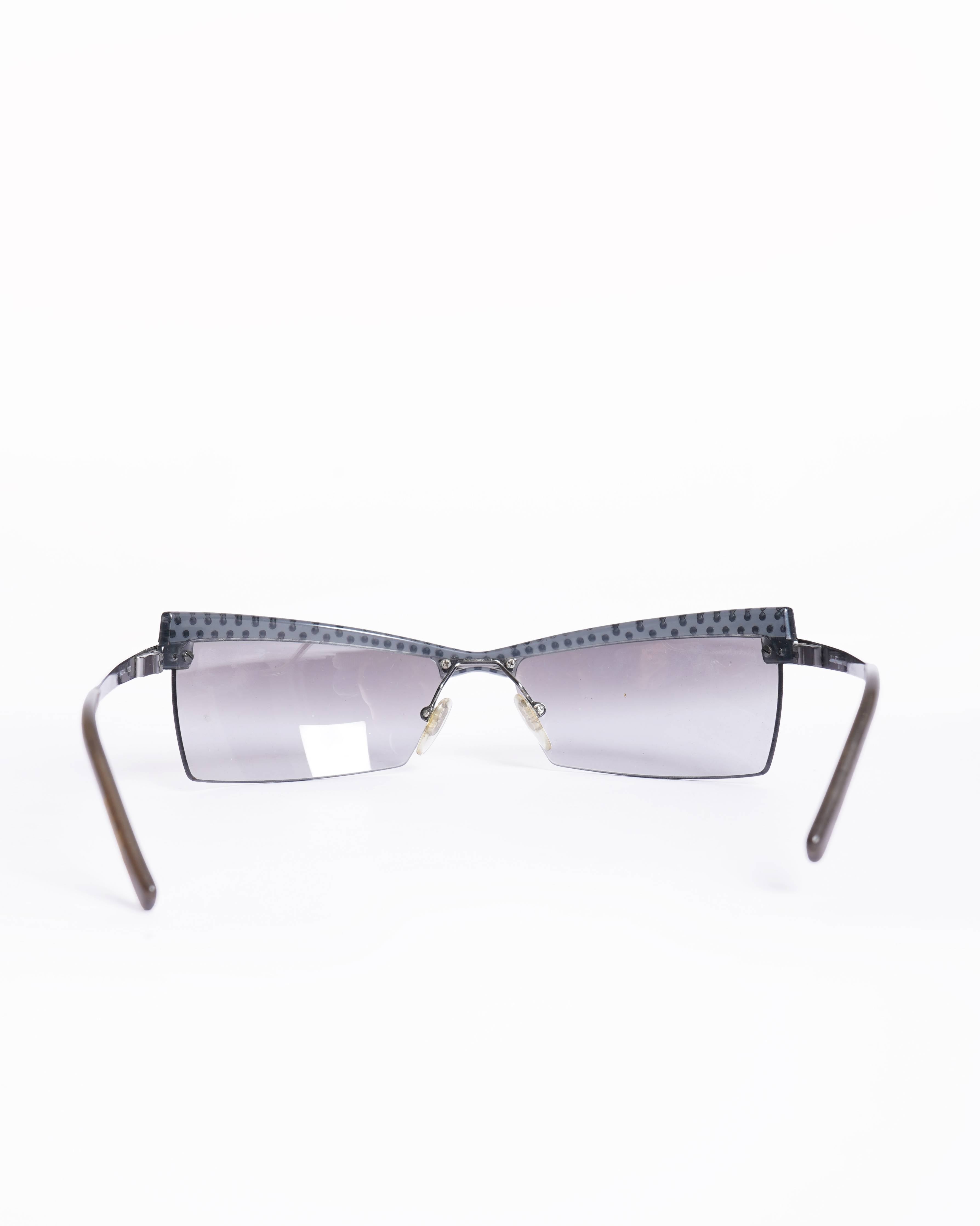 Salvatore Ferragamo vintage sunglasses rhinestone crystal