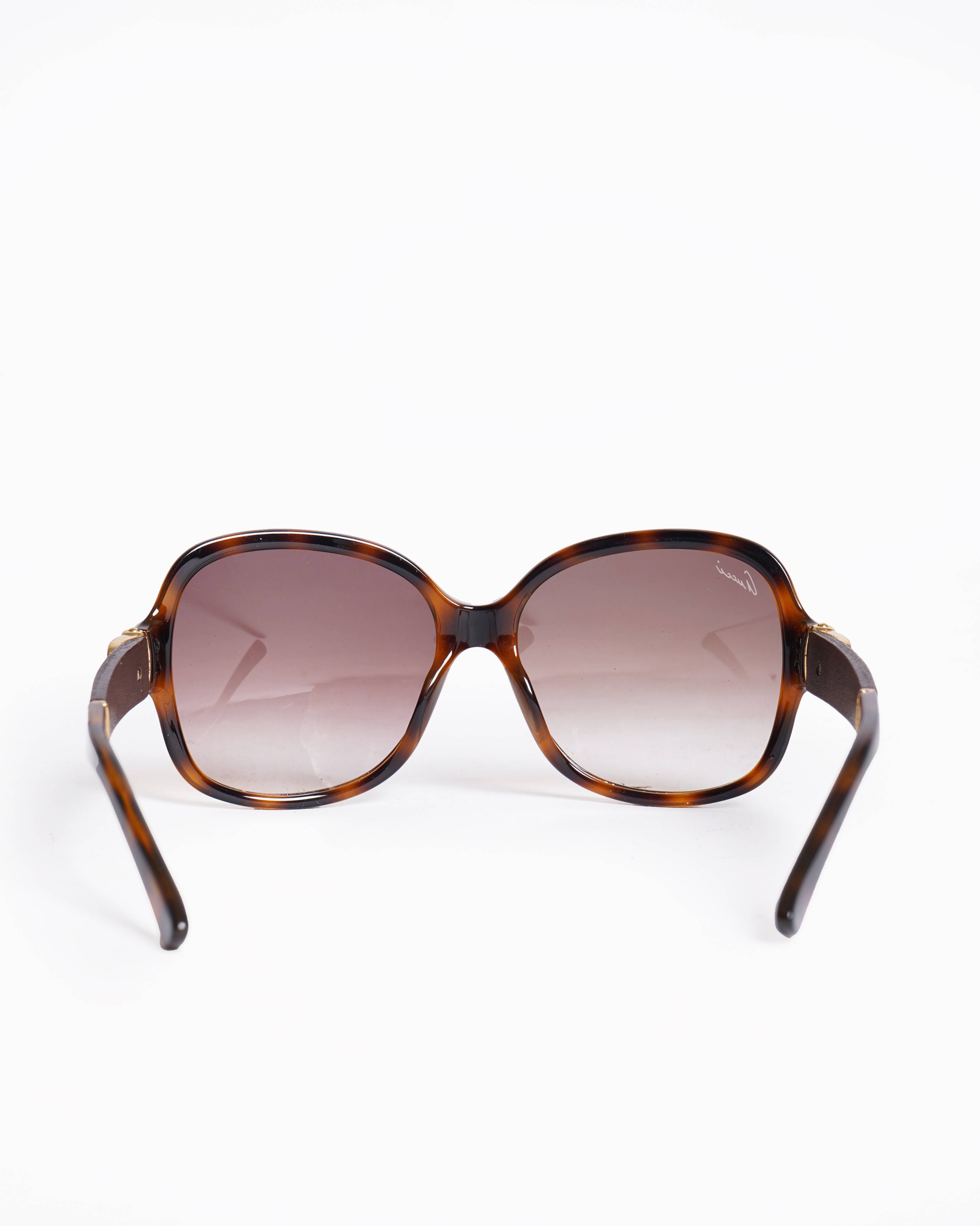Gucci metallic Tortoiseshell brown sunglasses