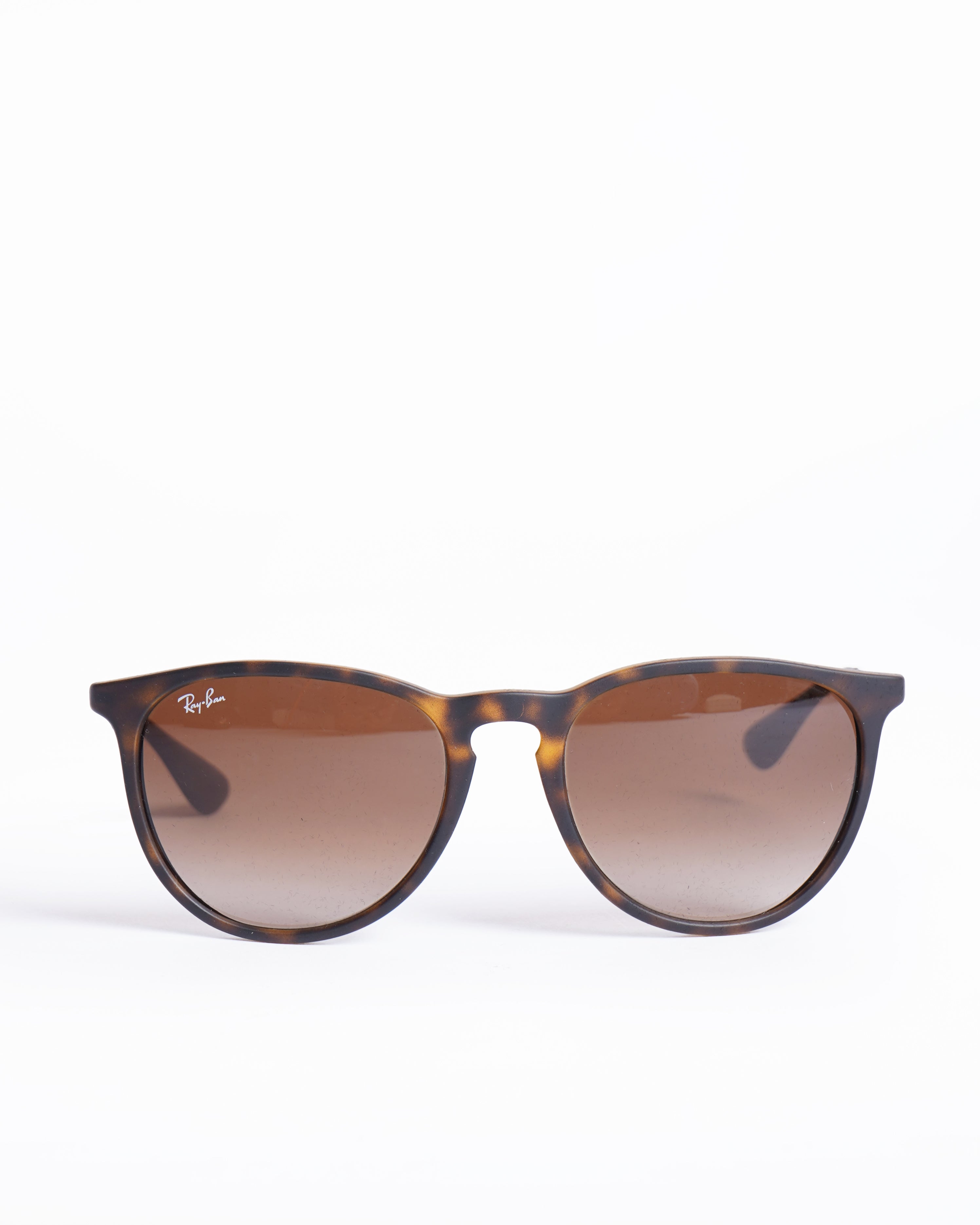 Rayban Round Sunglasses In Brown